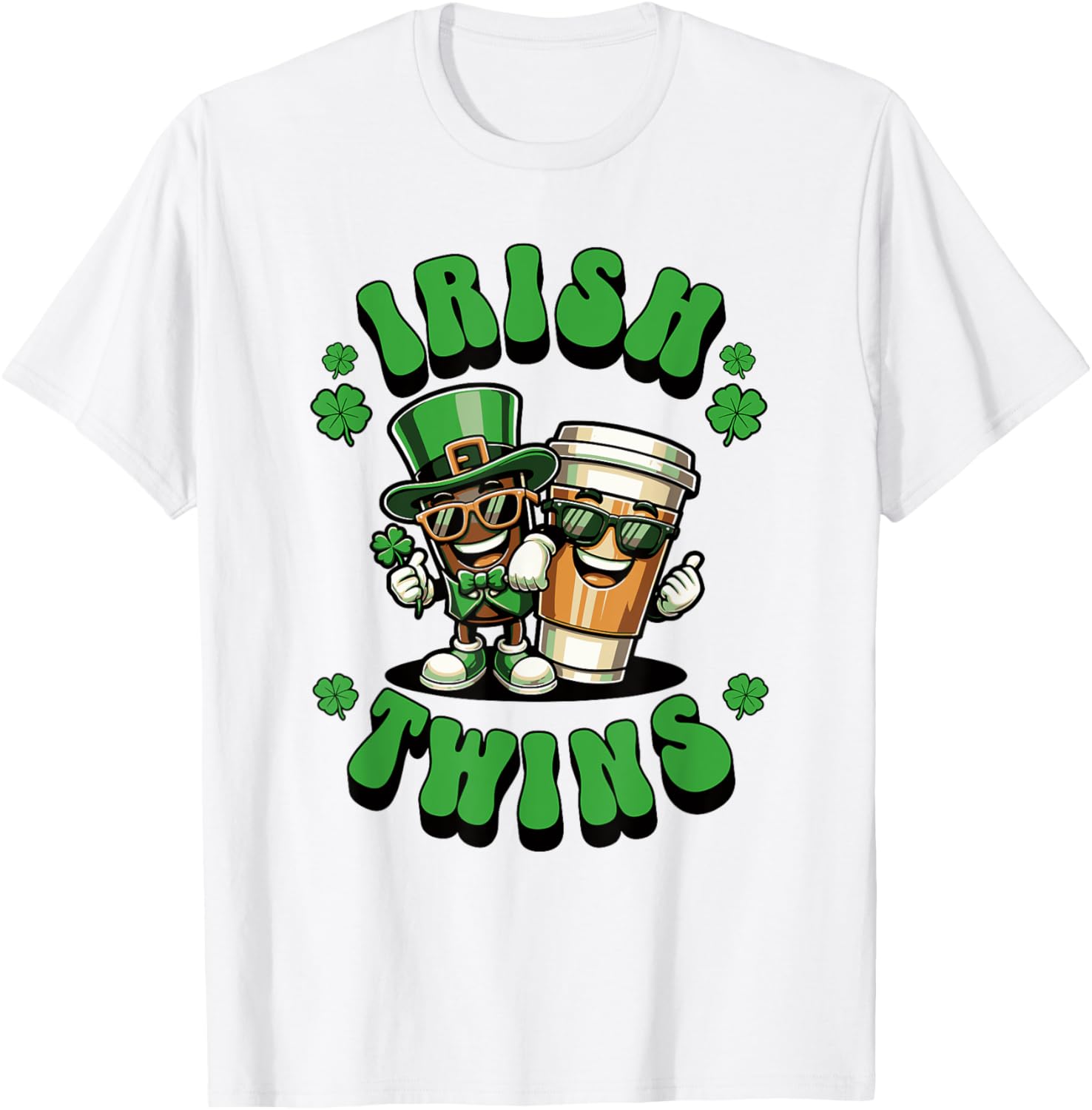 Funny Irish Twins Matching St. Patrick's Day T-Shirt for Kids - 12