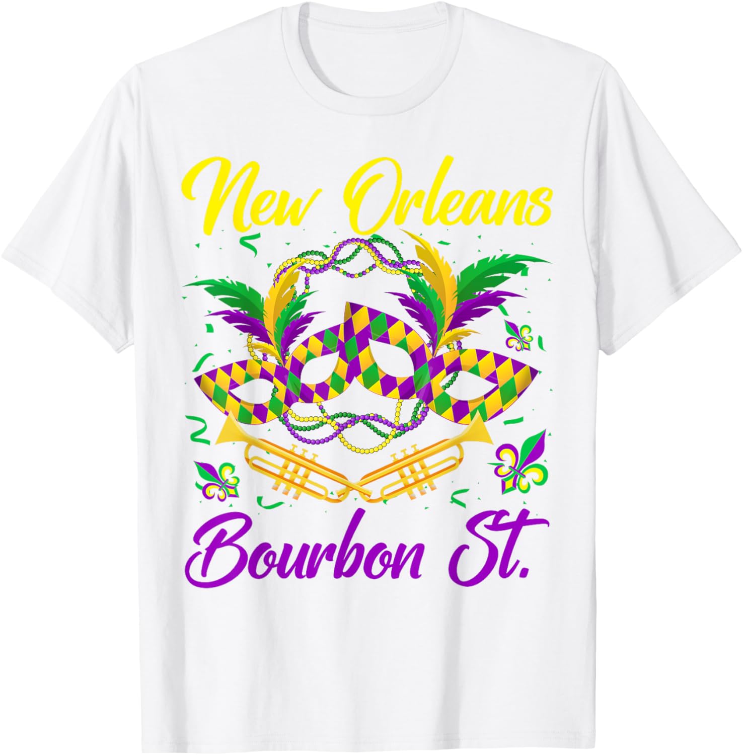 Funny NOLA Bourbon Street Mardi Gras T-Shirt for Fat Tuesday Celebrations - 29