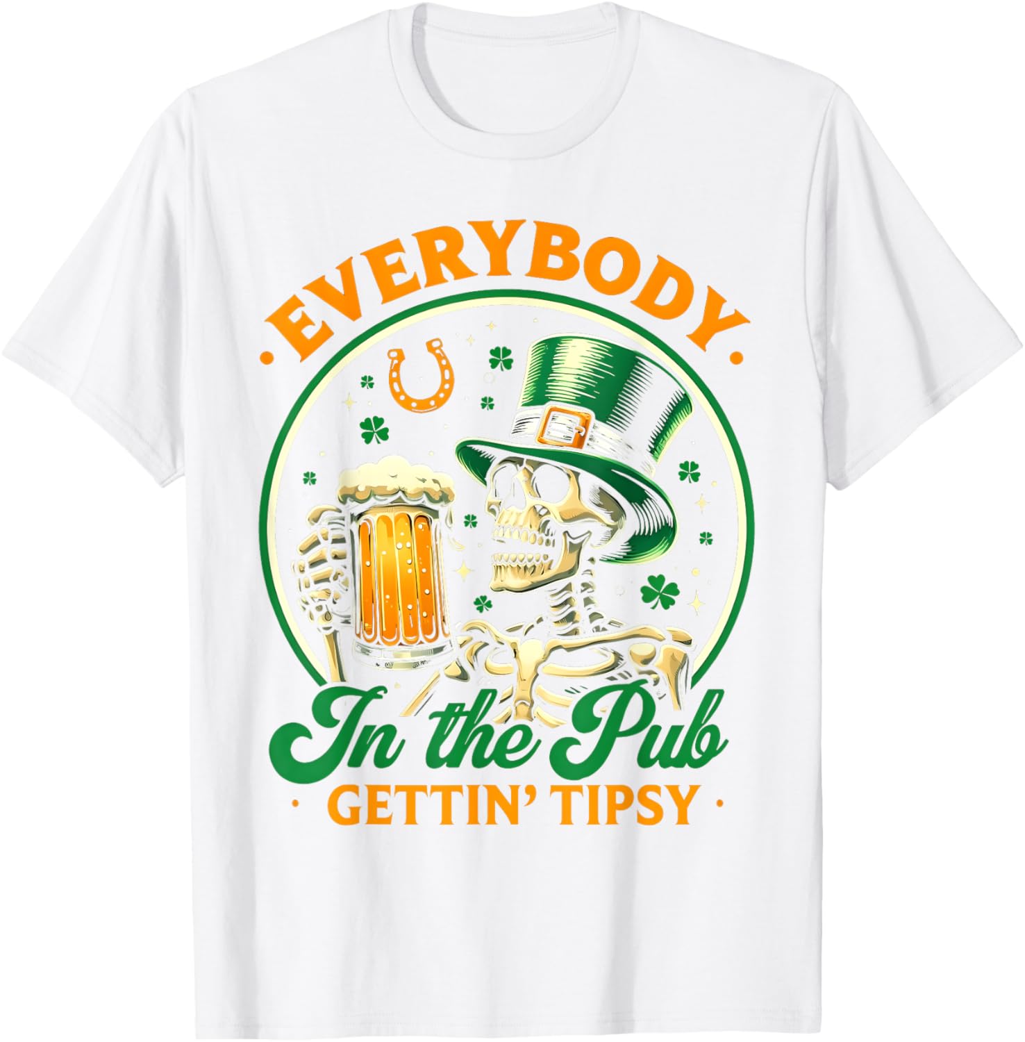 Tipsy St Patricks Day T-Shirt for Men and Women Celebrating at the Pub - 15