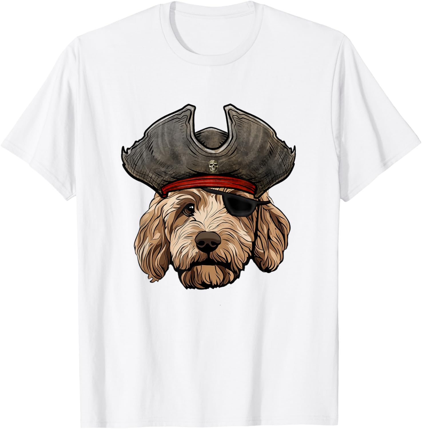 Funny Pirate Goldendoodle Dog T-Shirt for Pet Lovers and Pirates - 9