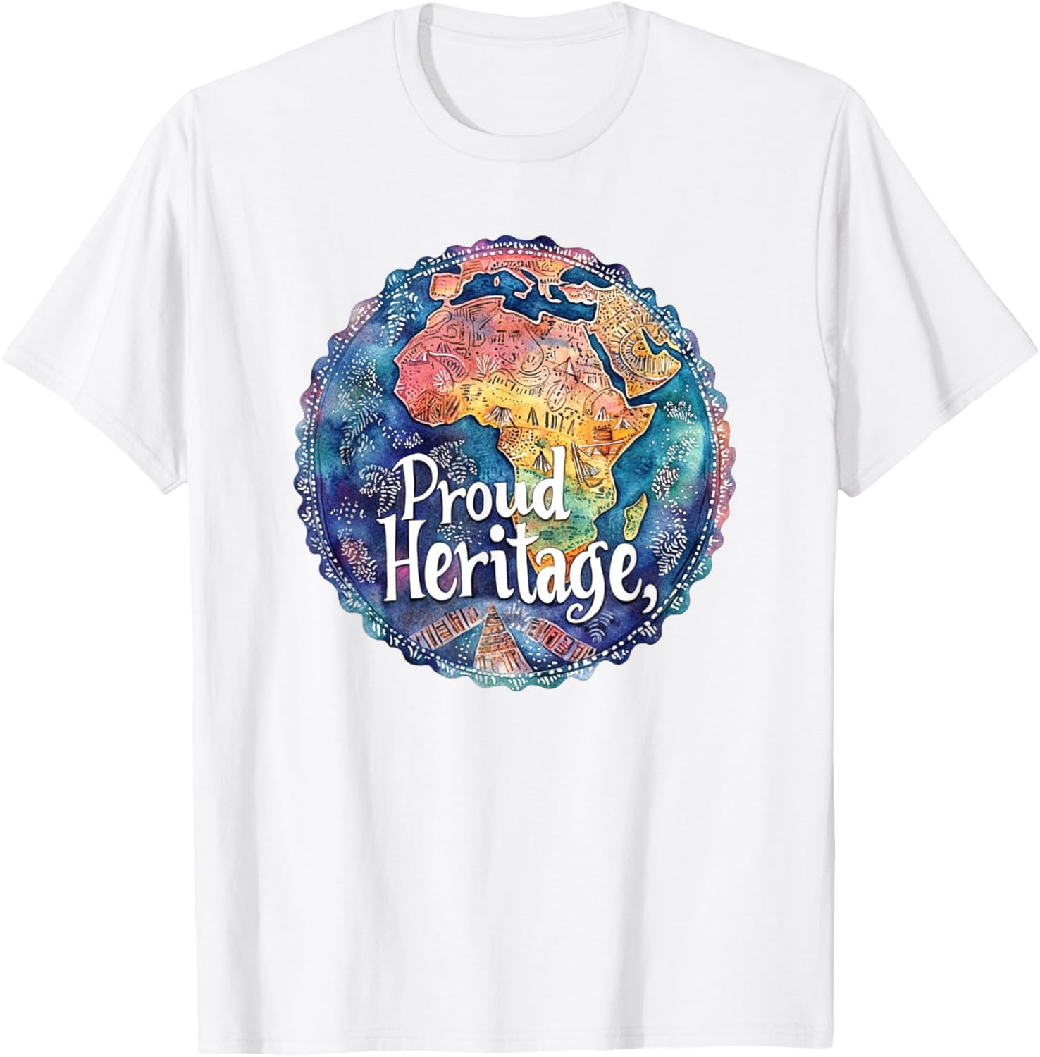 Proud Heritage African American Black History Month T-Shirt for All Sizes - 2