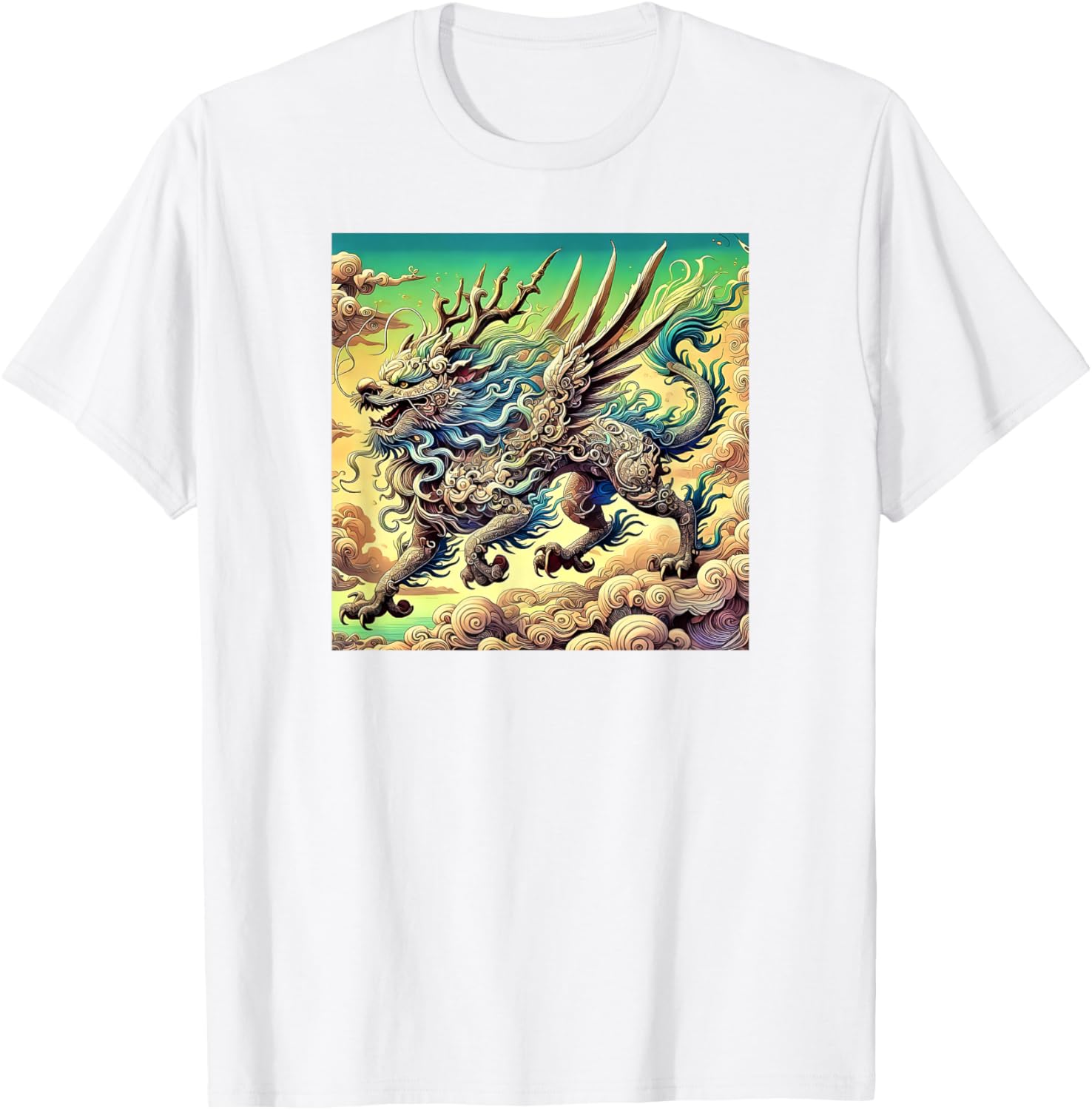 Legendary Qilin Dragon-Inspired T-Shirt for Unique Fashion Lovers - 5