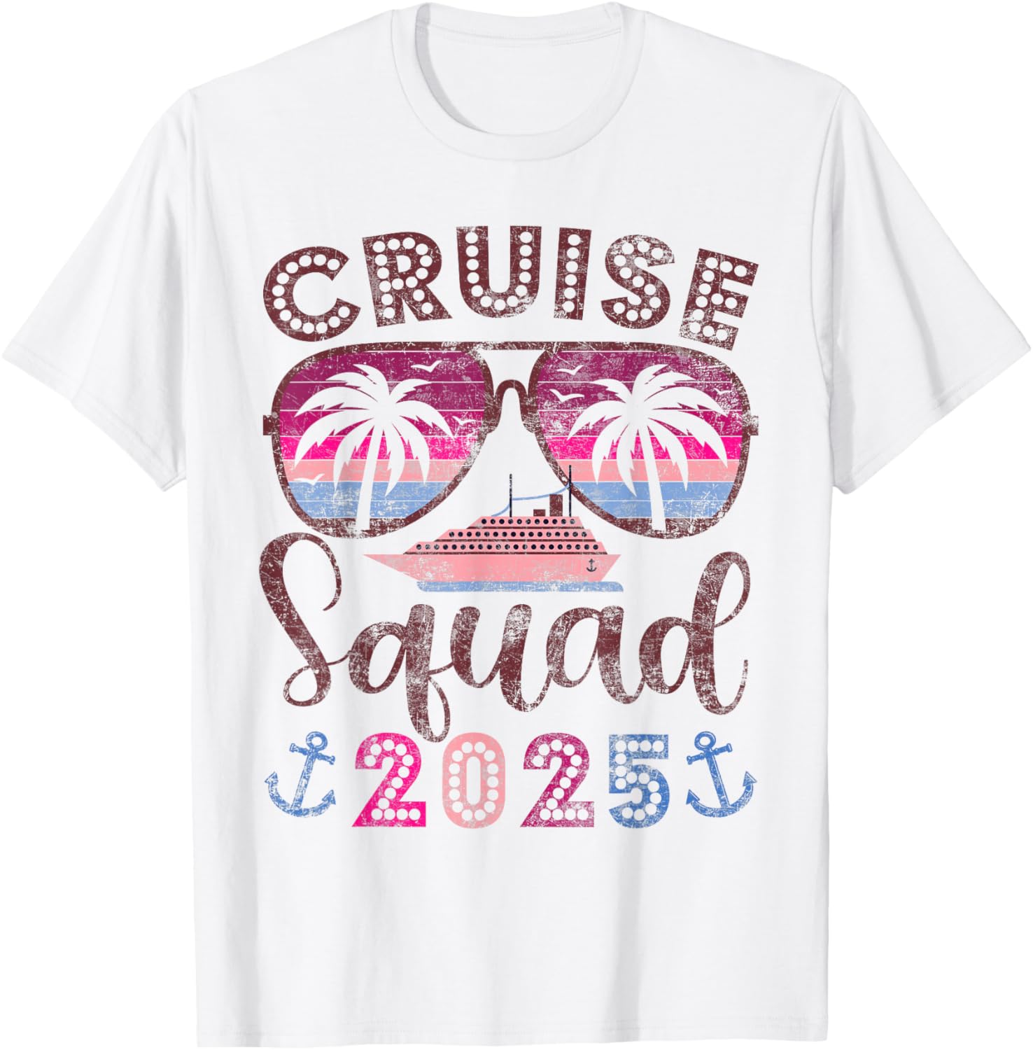 Cruise Squad 2025 Family Vacation Matching Group T-Shirt for Friends - 6