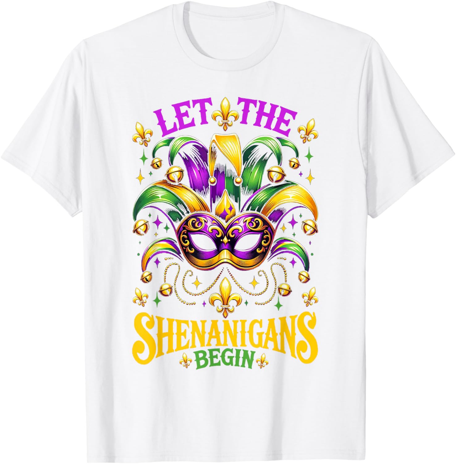 Let The Shenanigans Begin Mardi Gras T-Shirt for Kids and Adults - 15