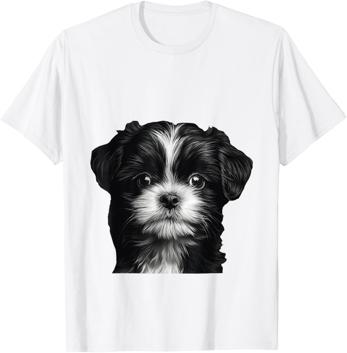 Adorable Shih Tzu Puppy T-Shirt for Dog Lovers - Cute Pet Apparel - 5