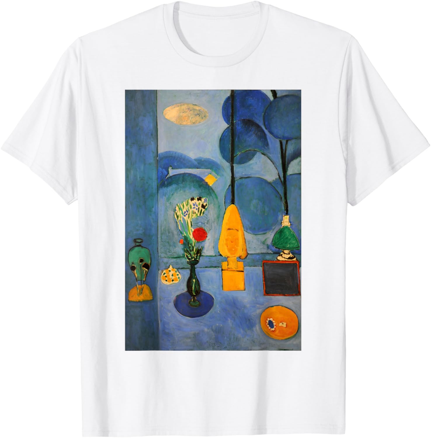 Matisse Blue Window T-Shirt – Stylish Art-Inspired Clothing for All - 7