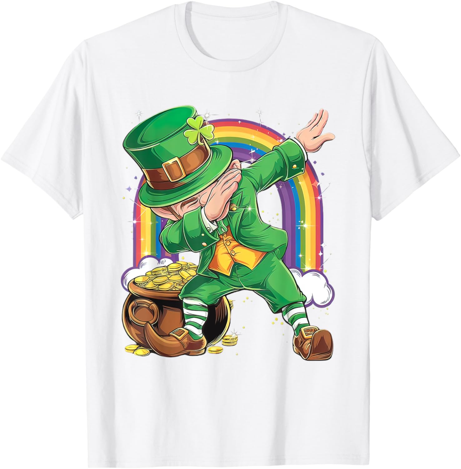 St Patricks Day Dabbing Leprechaun T-Shirt for Men, Women, Kids - 9