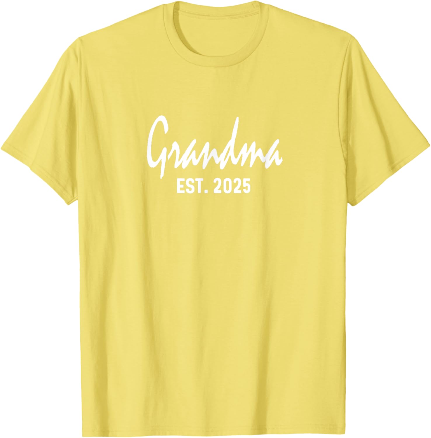 Grandma Est 2025 Expecting Reveal Surprise T-Shirt for New Grandparents - 1