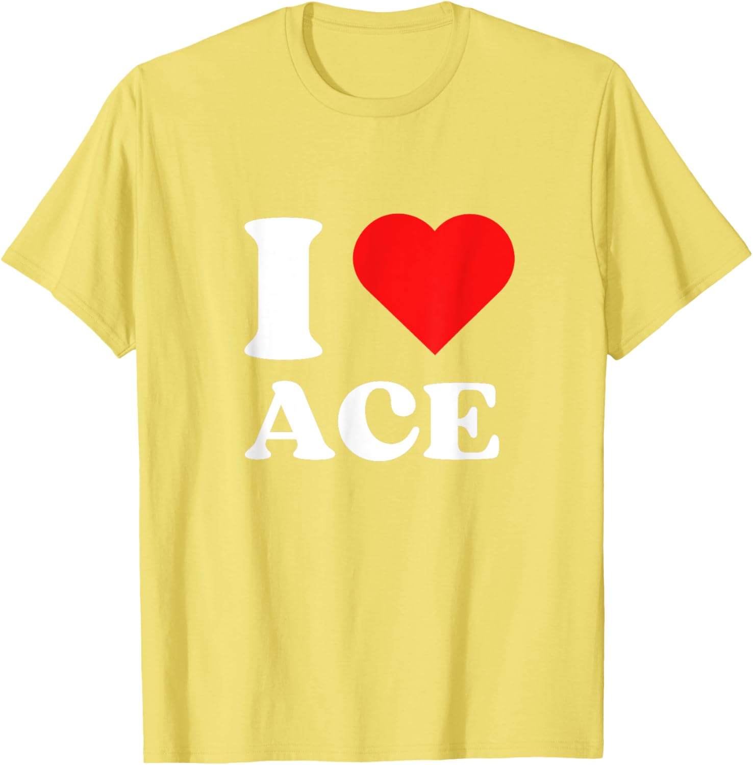 I Love Ace Y2K Valentine's Day T-Shirt for Trendy Fashion Lovers - 21