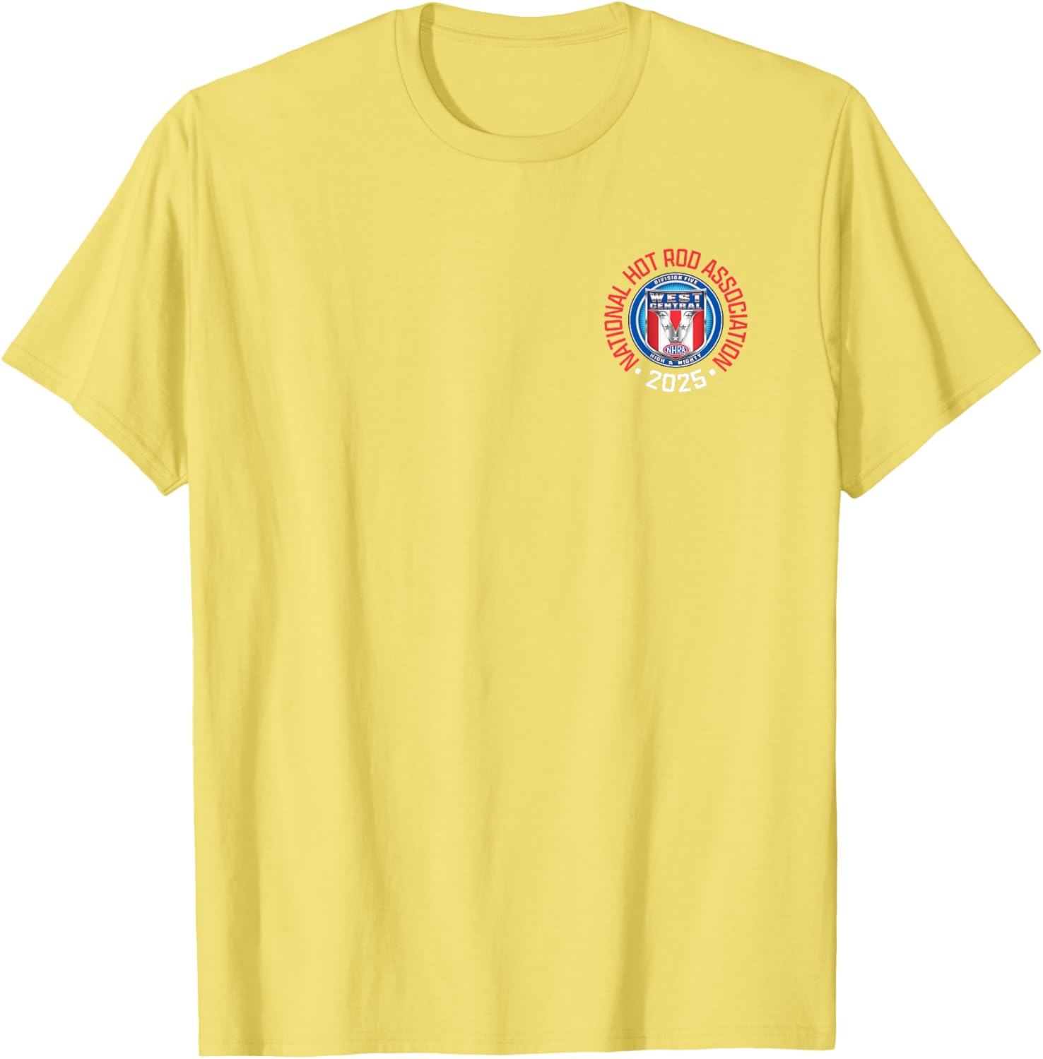 NHRA West Central Division Circle Logo T-Shirt for Motorsports Fans - 8