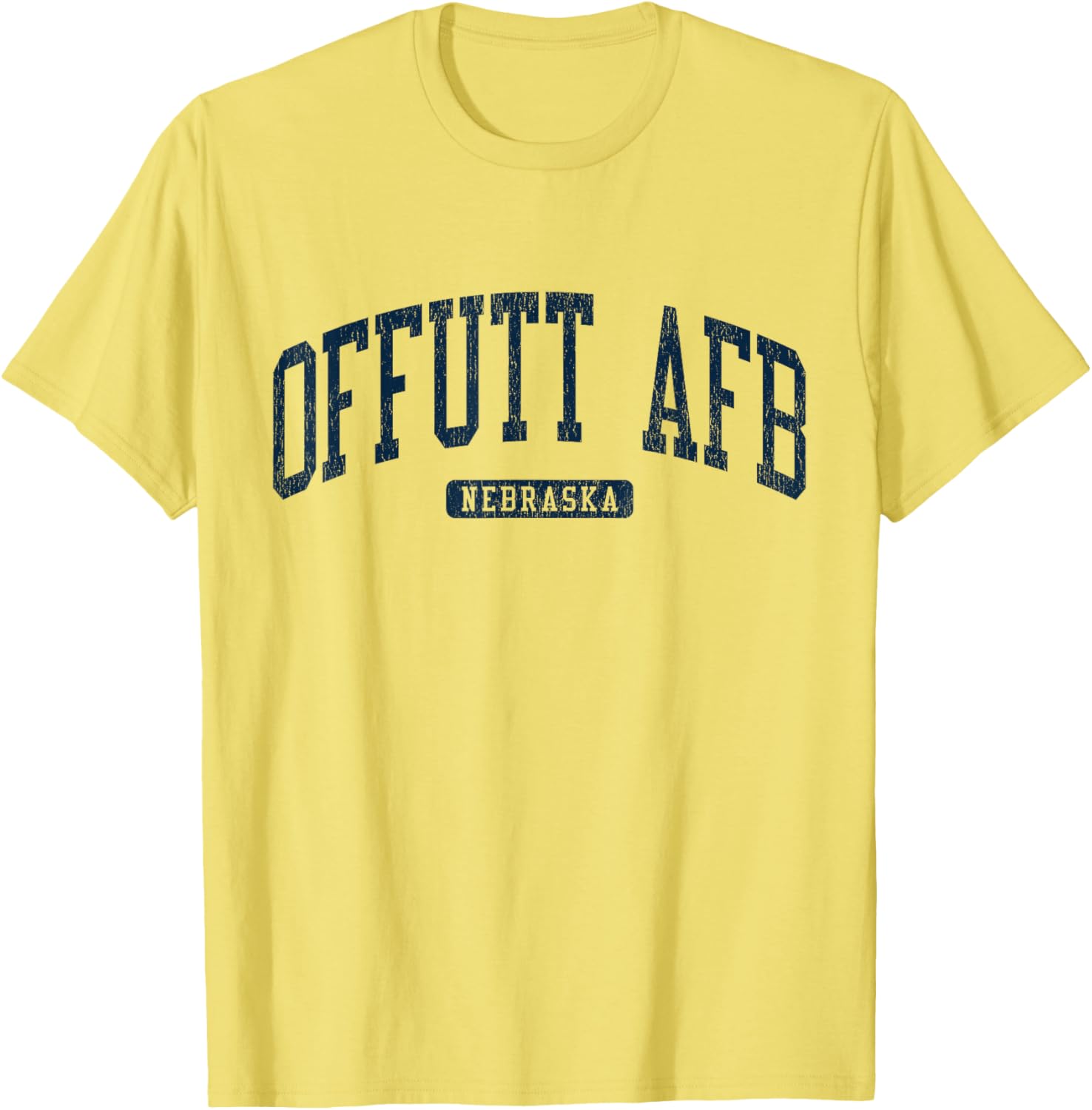 Offutt AFB Nebraska College Style Blue T-Shirt for Campus Life Fun - 11