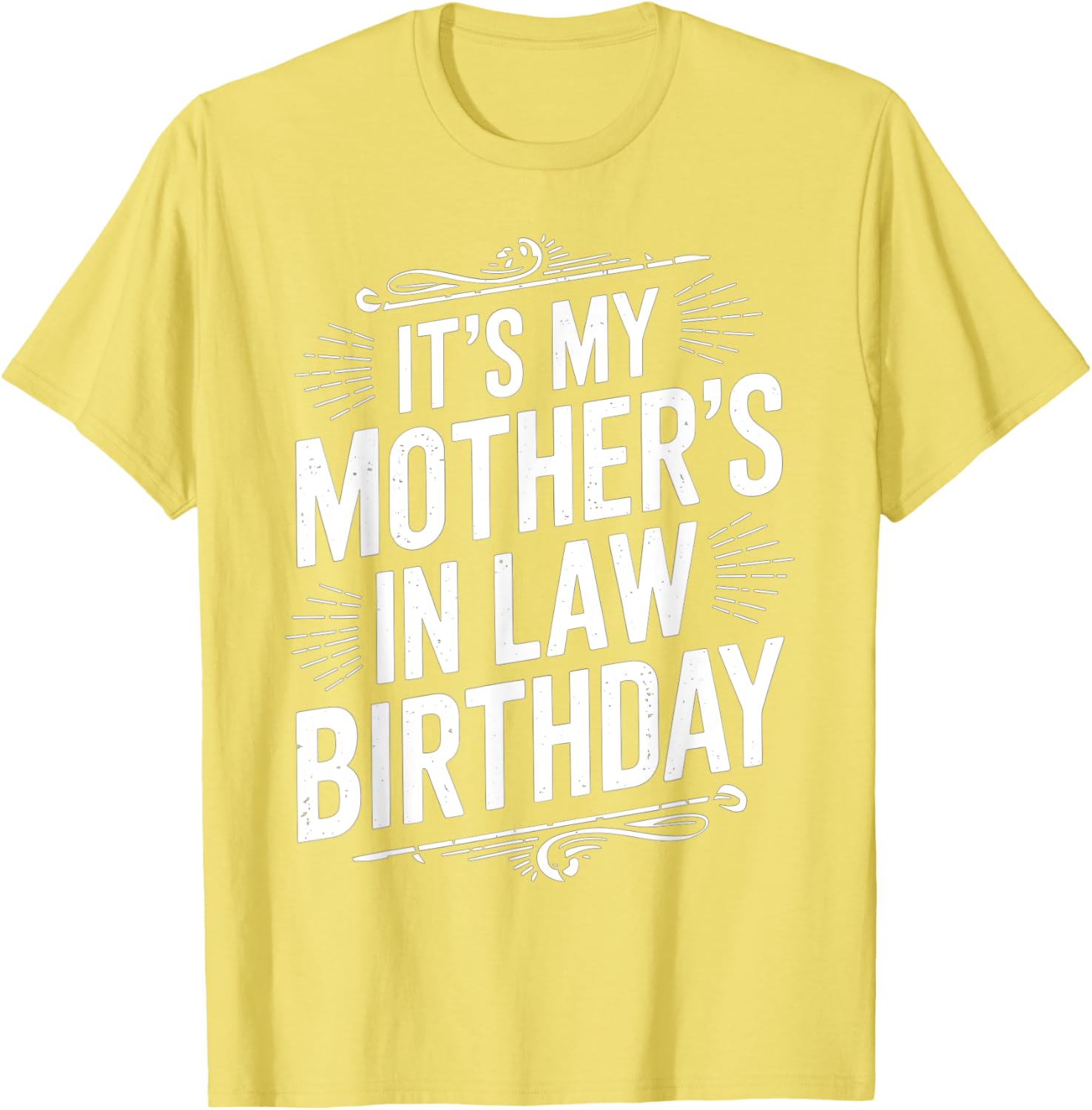 Vintage Distressed It's My Mother-in-Law's Birthday T-Shirt for Men and Kids - 10