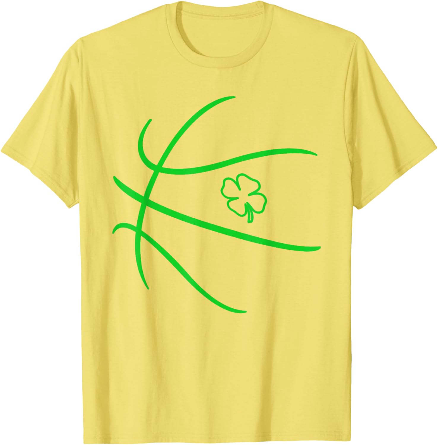 Lucky Shamrock Basketball T-Shirt for Irish Boys and Men on St Patrick's Day - 16