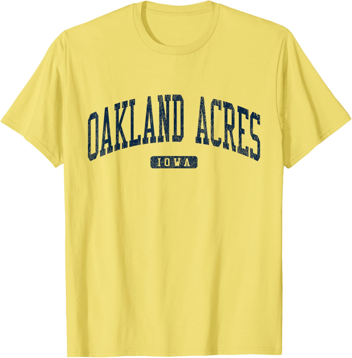 Oakland Acres Iowa College Style Blue T-Shirt for Casual Wear - 3