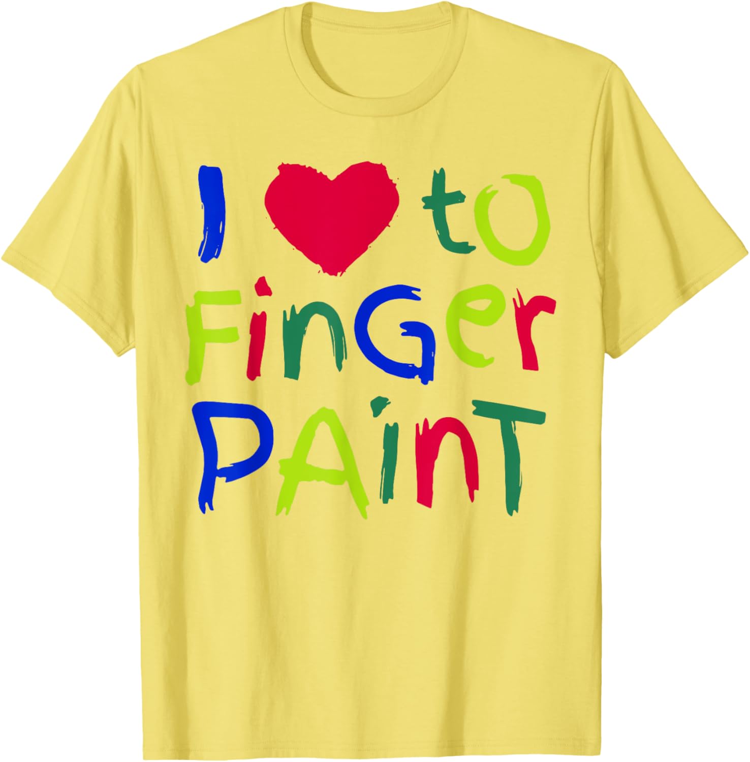 I Love To Finger Paint Couples Valentine T-Shirt for Creative Lovebirds - 2