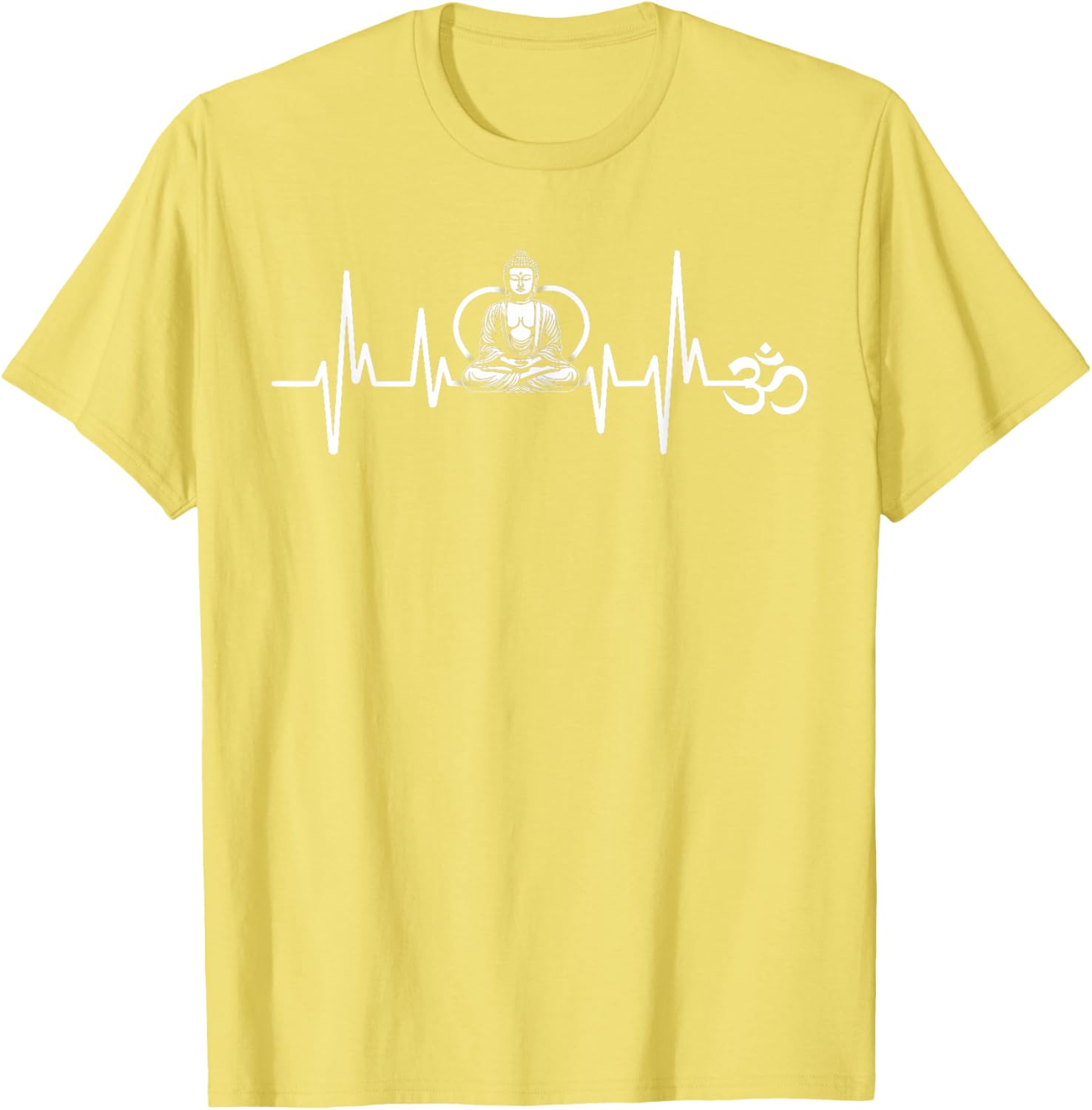 Om Heartbeat Funny Sacred Ohm Yoga Meditation Cool T-Shirt for Him & Her - 12