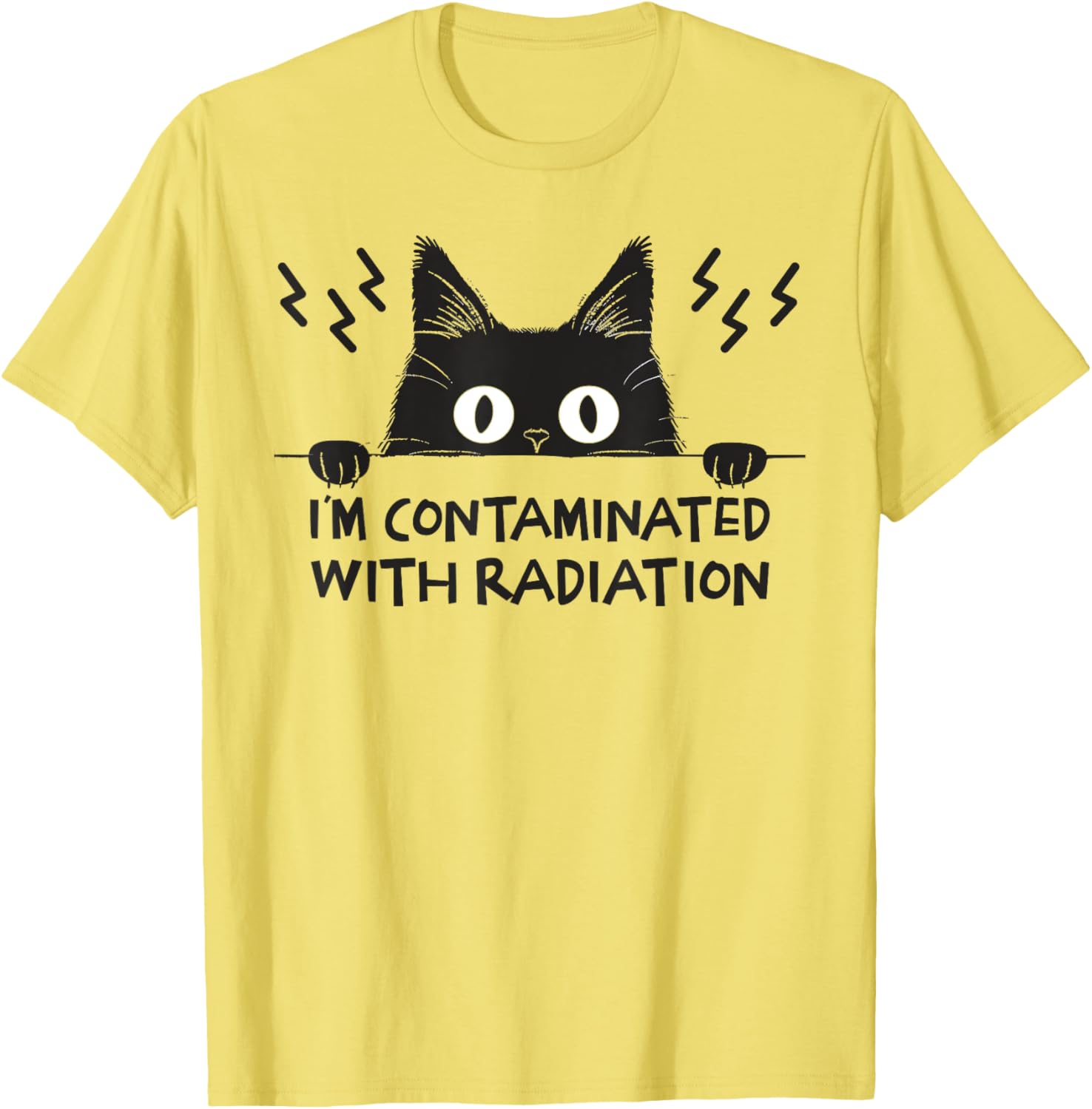 Radiation Contaminated Japanese Cat Meme T-Shirt for Cat Lovers - 2