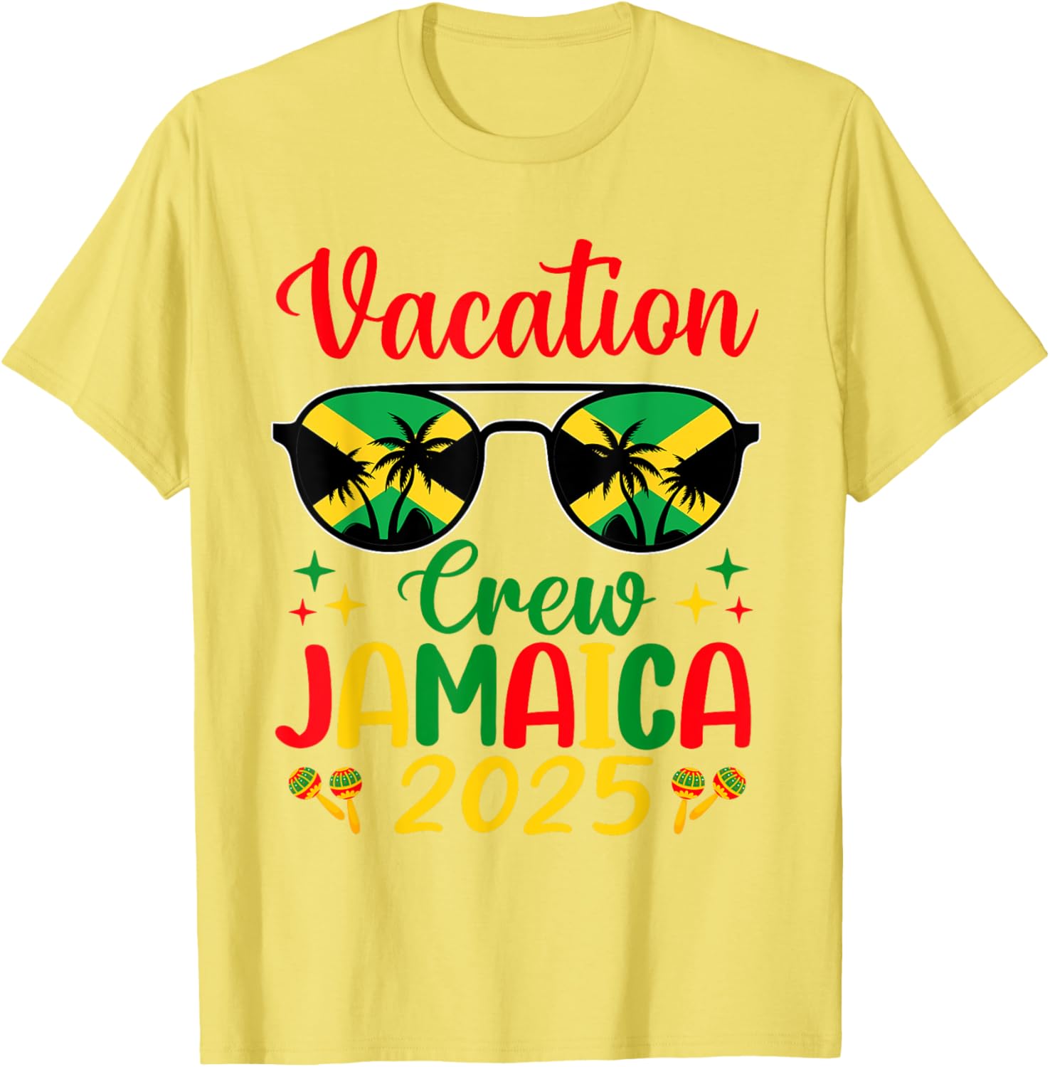 Vacay Crew Jamaica 2025 Matching T-Shirt for Fun Holiday Adventures - 7