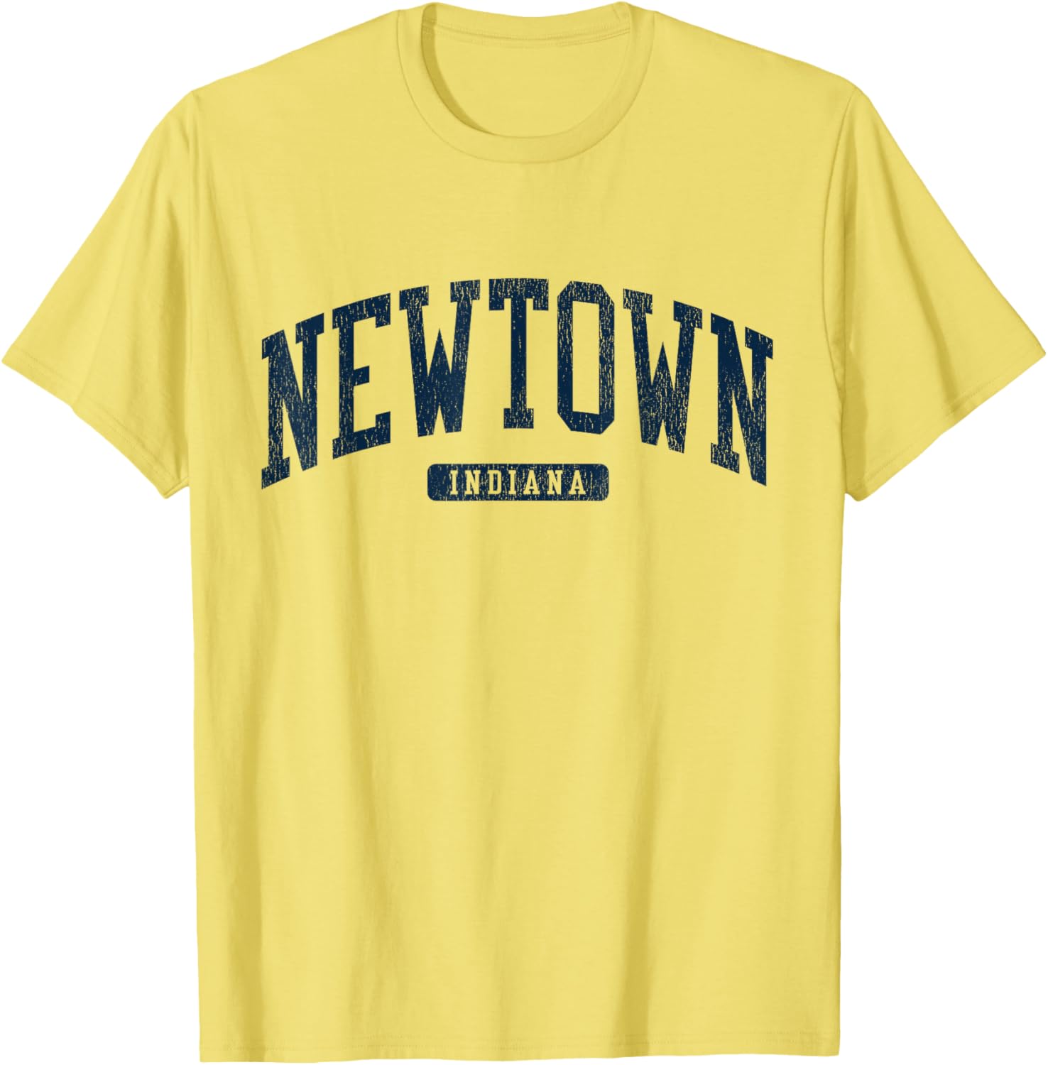 Newtown Indiana College Style Blue T-Shirt for School Spirit and Comfort - 13