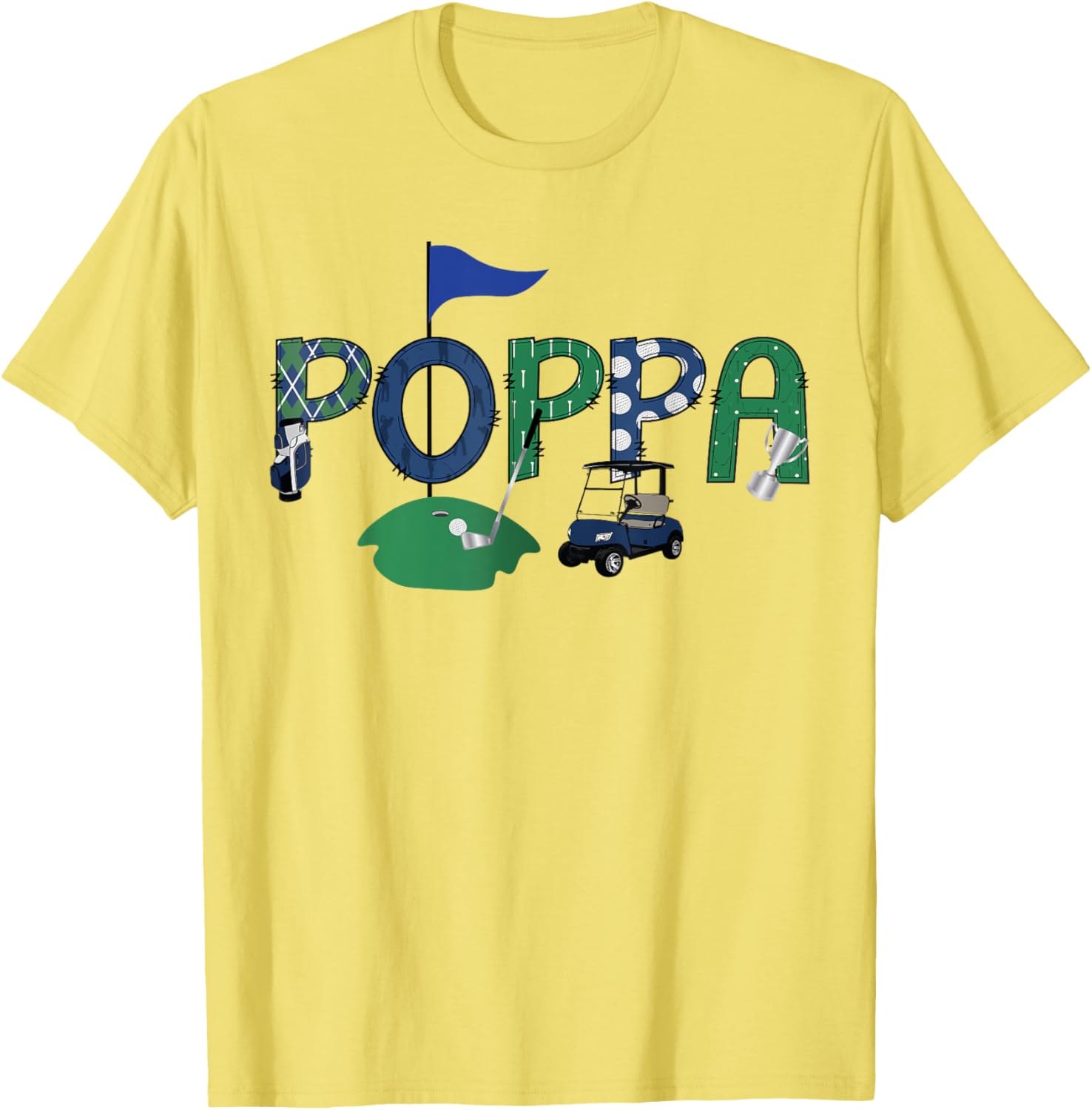 Golf Poppa Hole In One First Birthday Party T-Shirt for Kids - 4