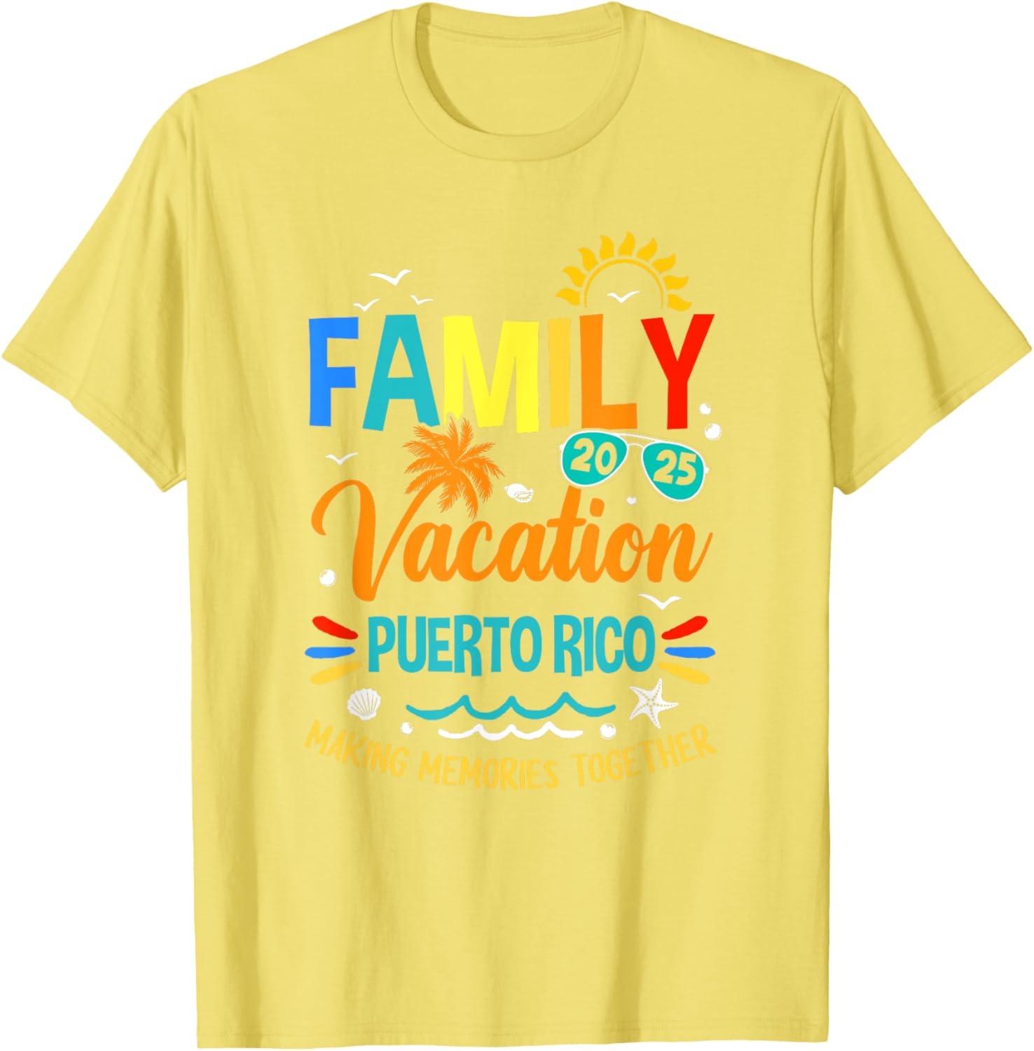 Family Vacation 2025 Puerto Rico T-Shirt for Memorable Moments Together - 2