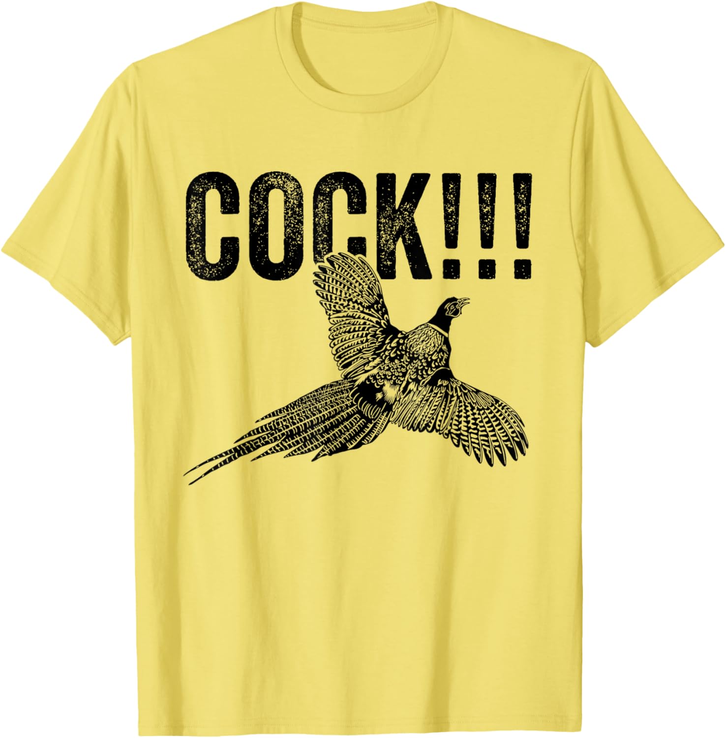 Funny Men's Cock Pheasant Hunting T-Shirt for Upland Hunters - 5