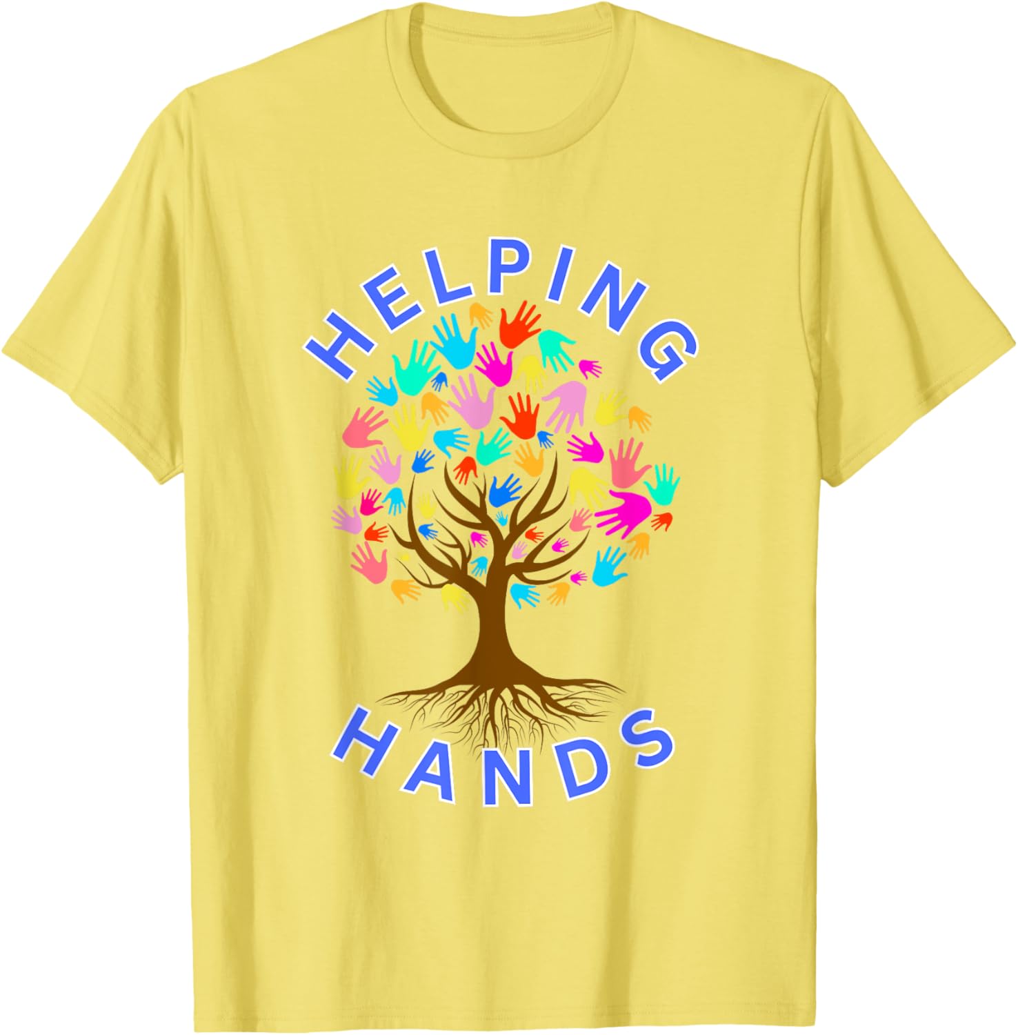 Helping Hands Life Tree Design T-Shirt for Nature Lovers and Supporters - 5