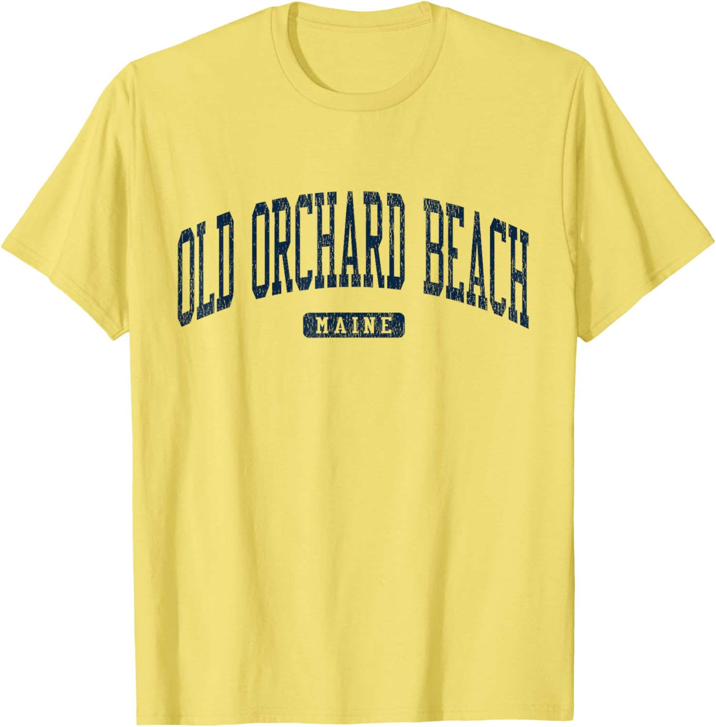 Old Orchard Beach Maine College Style Blue T-Shirt for Casual Wear - 7