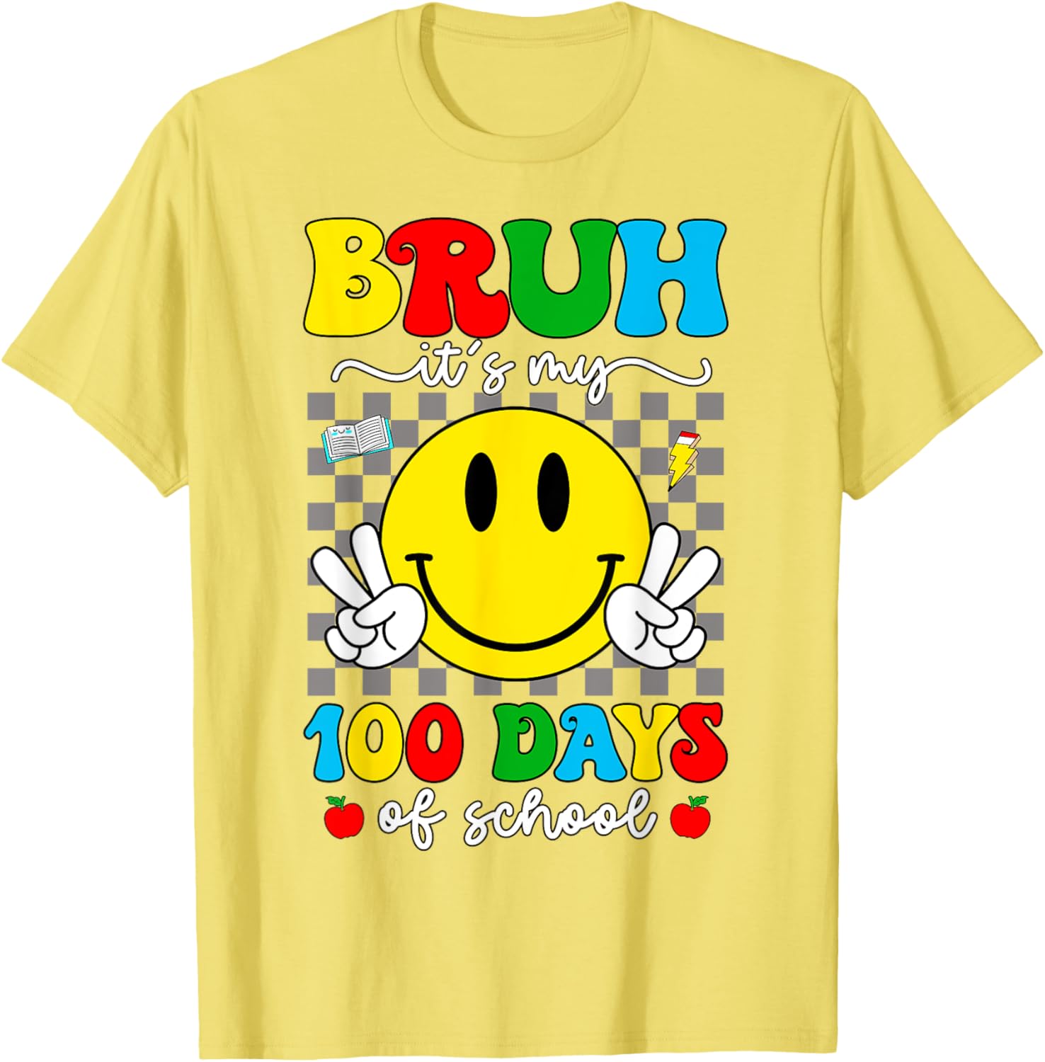 100 Days of School T-Shirt for Kids - Bruh It's My 100 Days Smarter! - 19