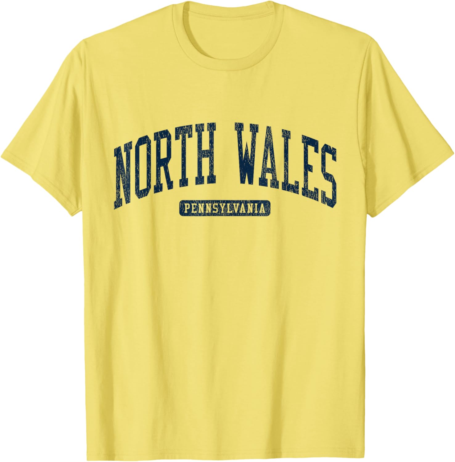 North Wales PA College University Style Blue T-Shirt for Students - 11