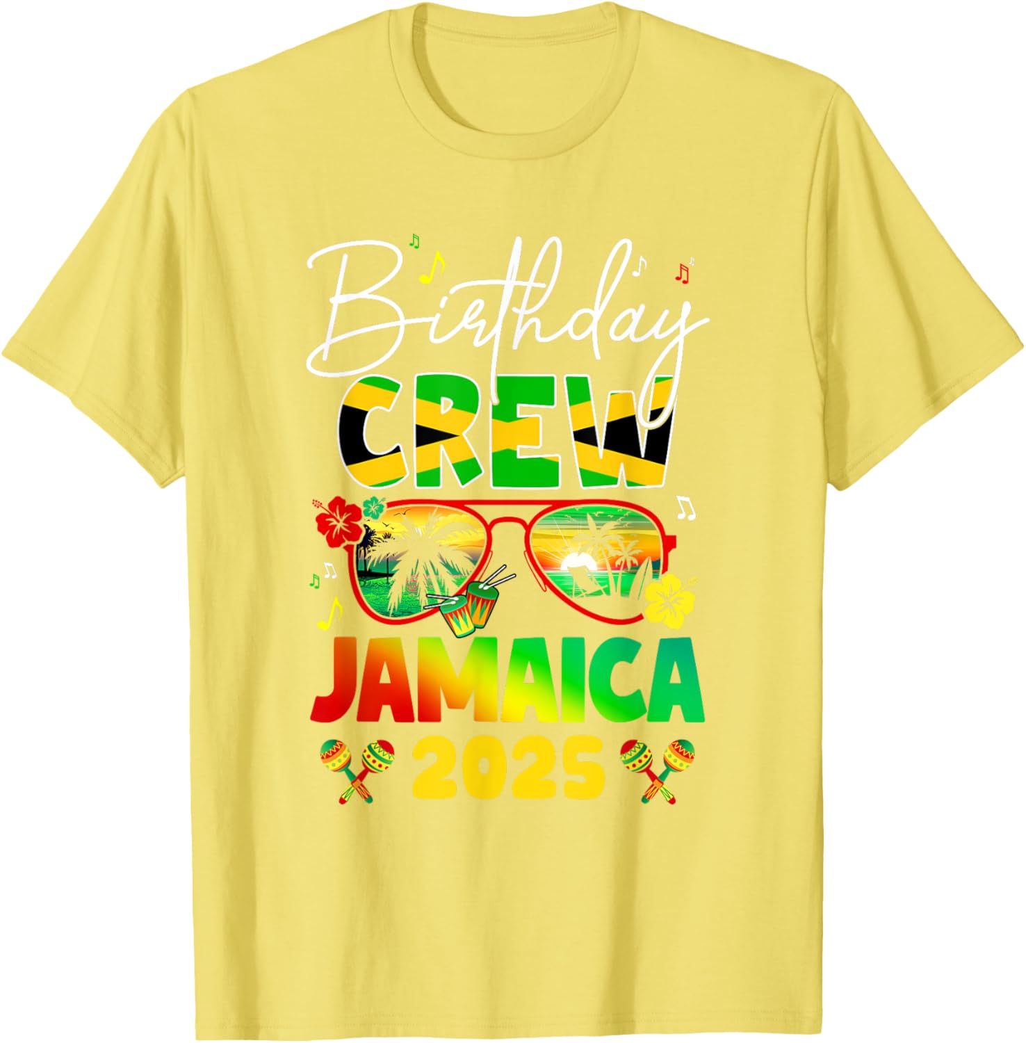 Birthday Crew Jamaica 2025 Birthday Girl Matching T-Shirt for Fun Parties - 5