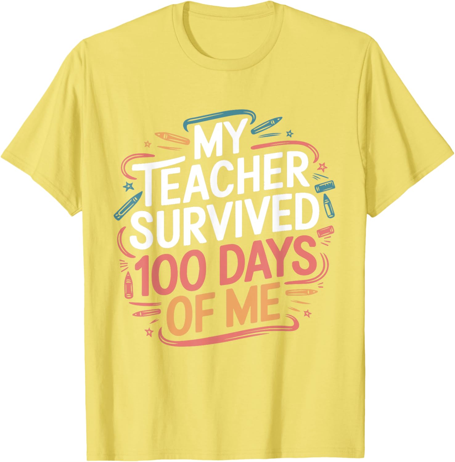 Funny Teacher 100 Days of School T-Shirt Gift for Educators - 27
