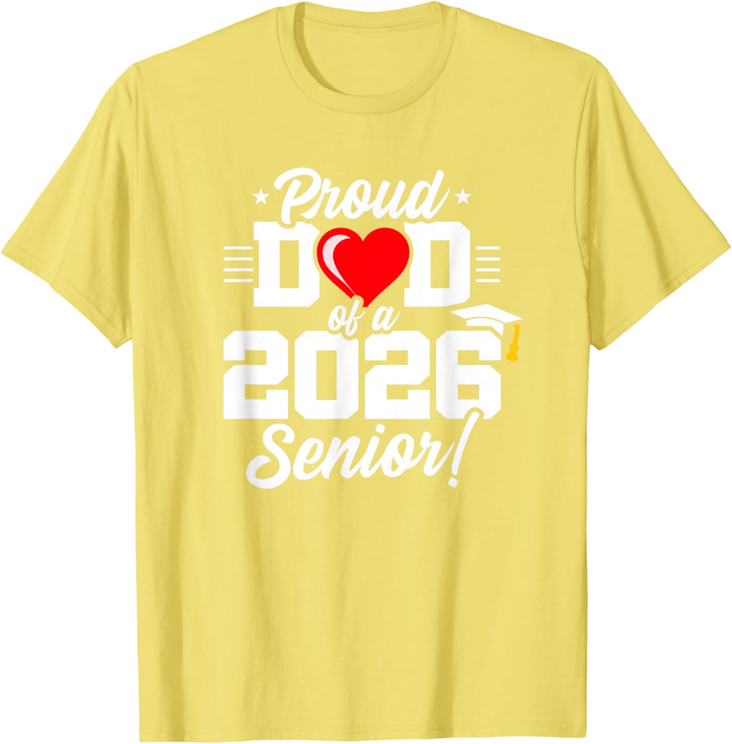 Proud Dad Class of 2026 Senior Year T-Shirt for Graduation Celebrations - 5