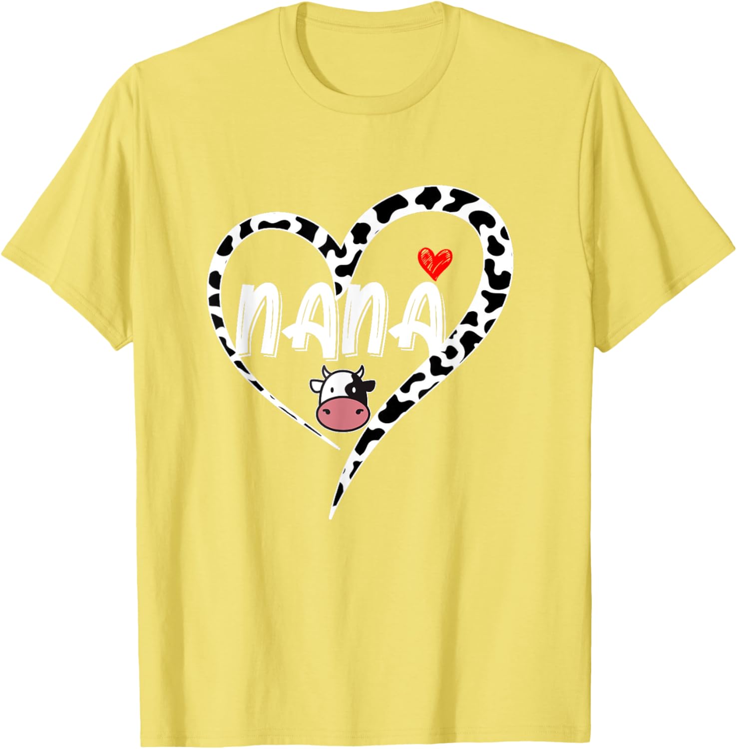Nana Cow Print Heart T-Shirt Perfect for Mother's Day Gifts - 27