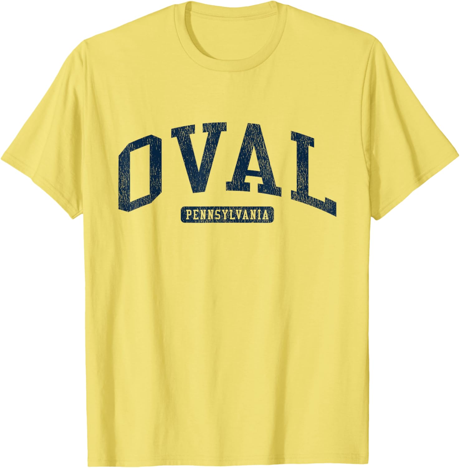 Stylish Blue Oval Pennsylvania College University T-Shirt for Students - 14