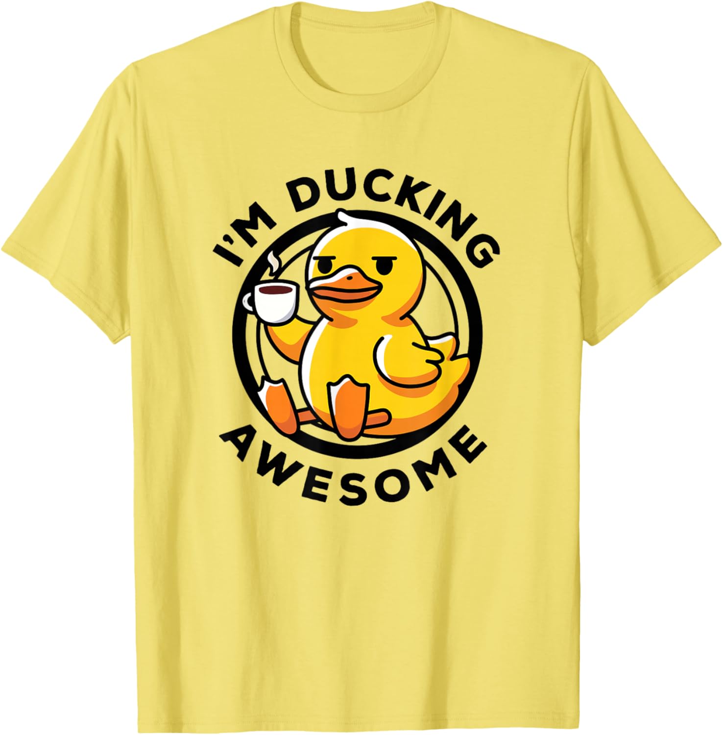 Funny Duck Lovers T-Shirt I'm Ducking Awesome Cute Rubber Duck Shirt - 4
