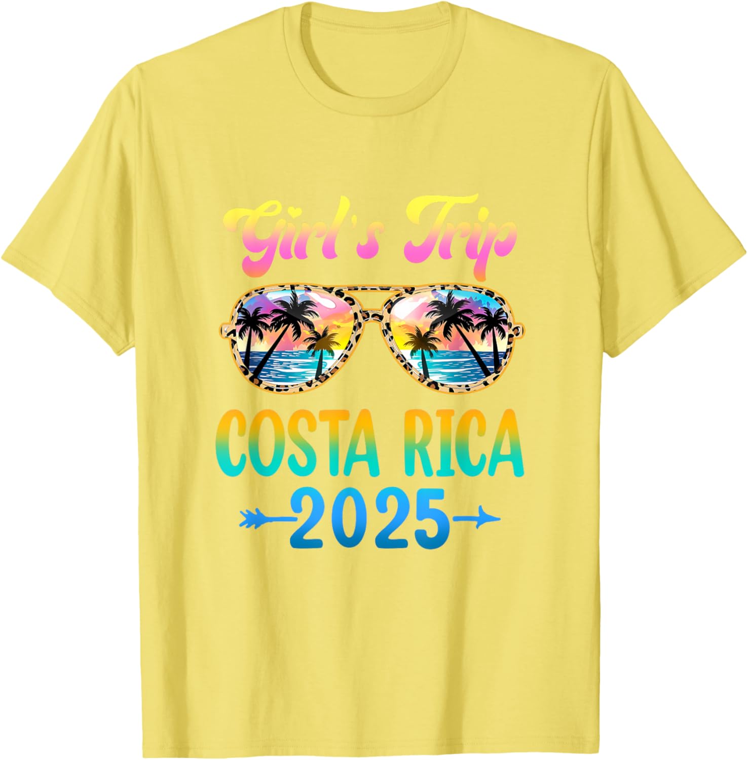 Girls Trip Costa Rica 2025 Summer Vacation Sunglasses T-Shirt - 14