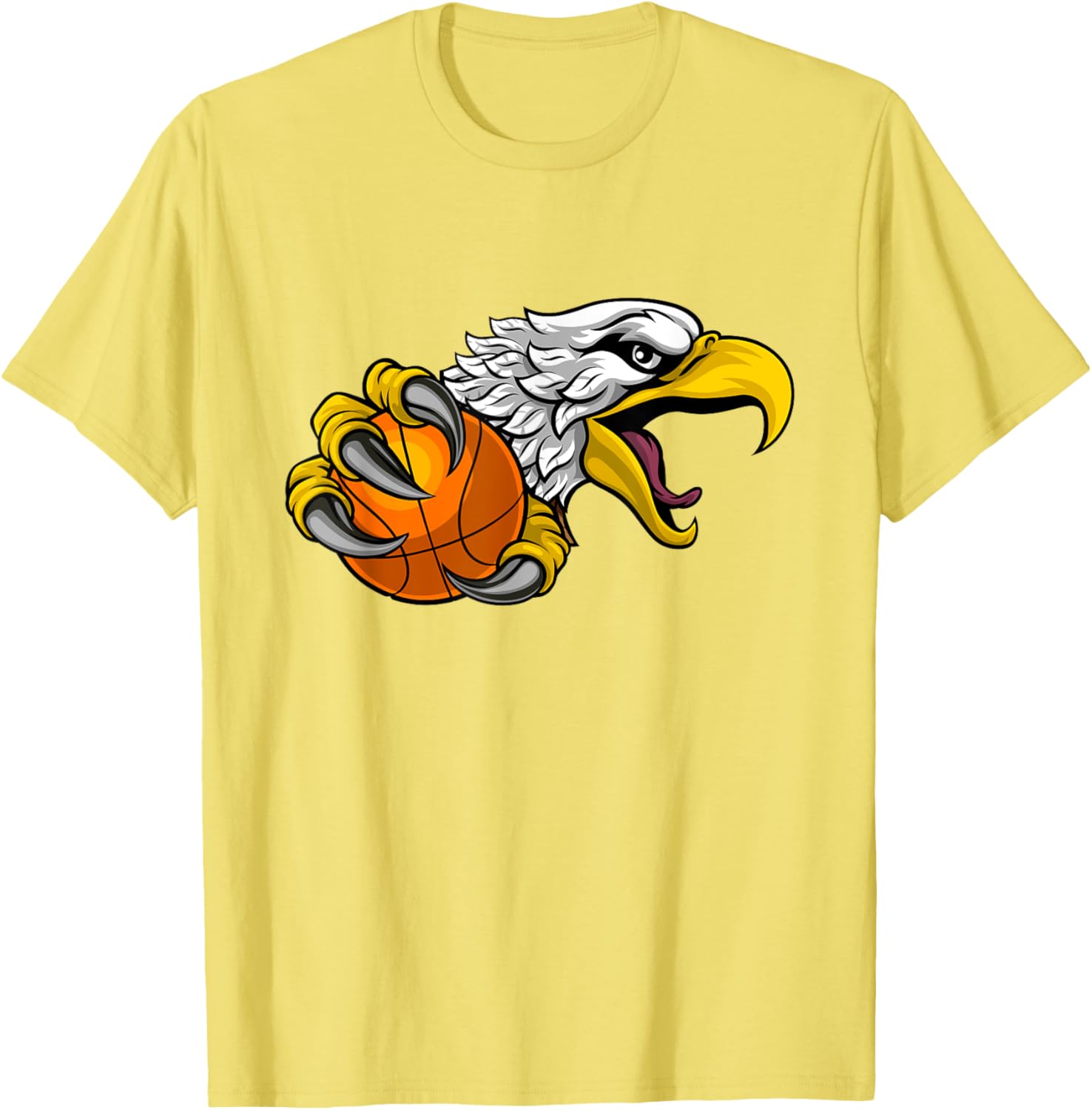 Eagle Hawk Basketball Cartoon Character T-Shirt for Fun Sports Fans - 6