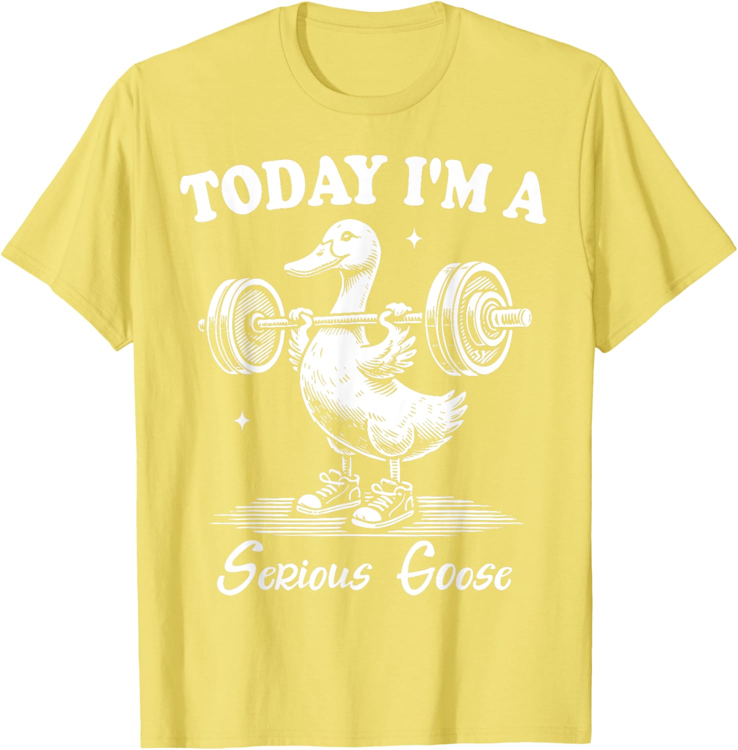 Funny Serious Goose Gym Fitness T-Shirt for Lifting Weights Lovers - 7