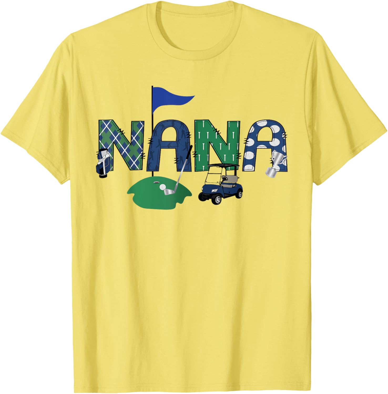 Adorable Golf Nana Hole In One First Birthday Party T-Shirt for Kids - 4