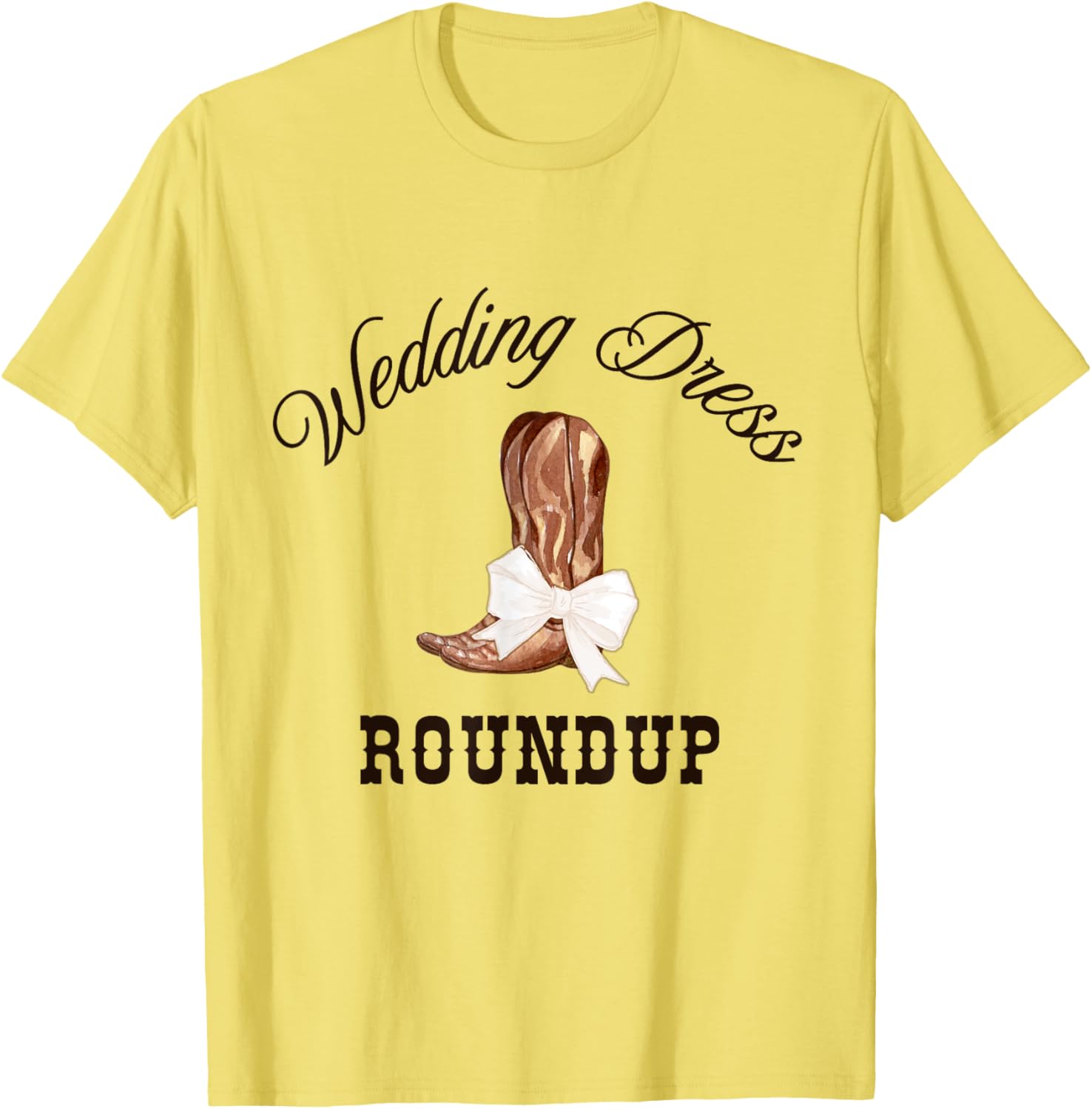 Charming Country Western Wedding Dress Shopping T-Shirt for Bridal Parties - 1