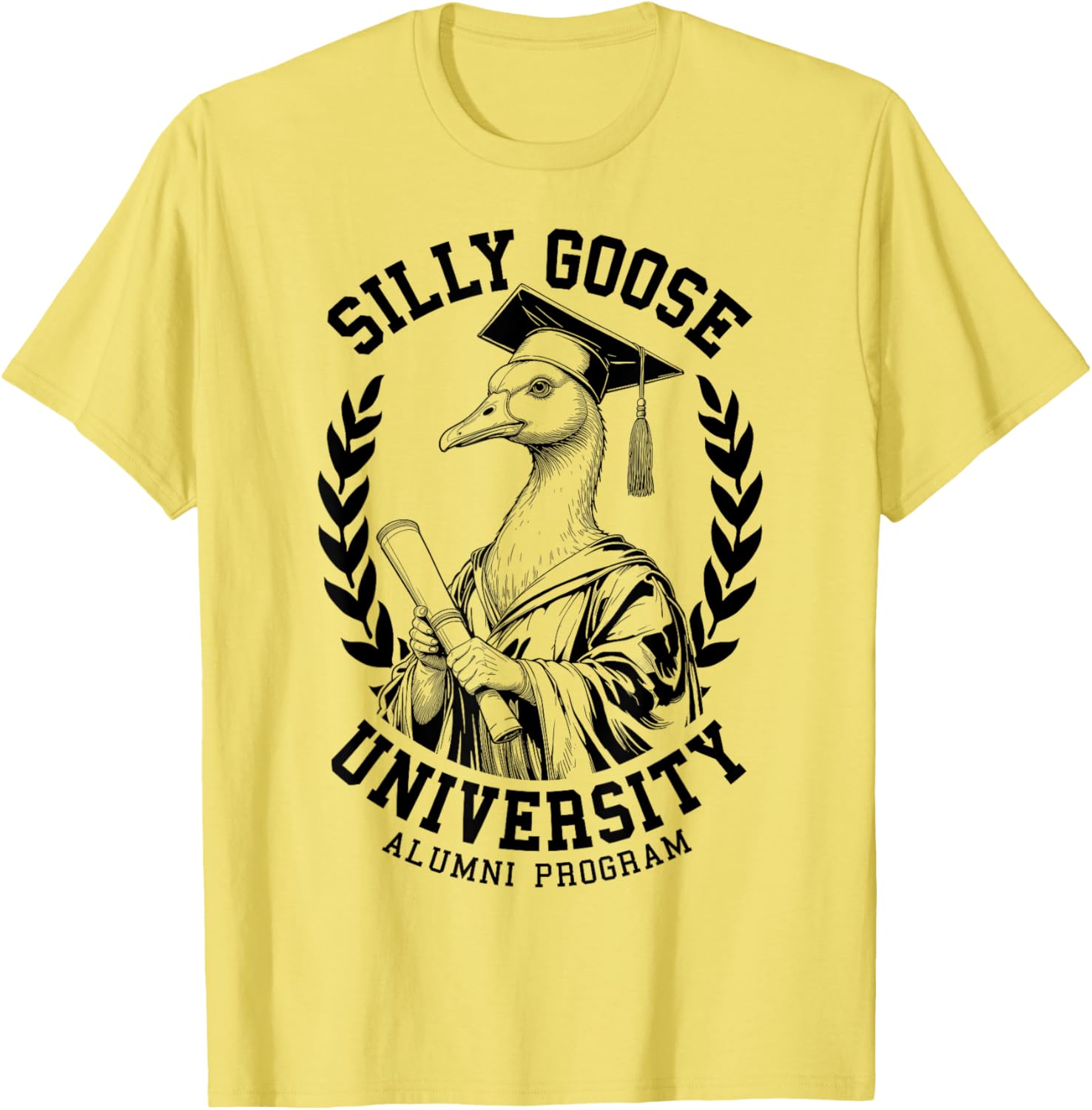 Silly Goose University Funny Alumni Varsity T-Shirt for Graduates - 6