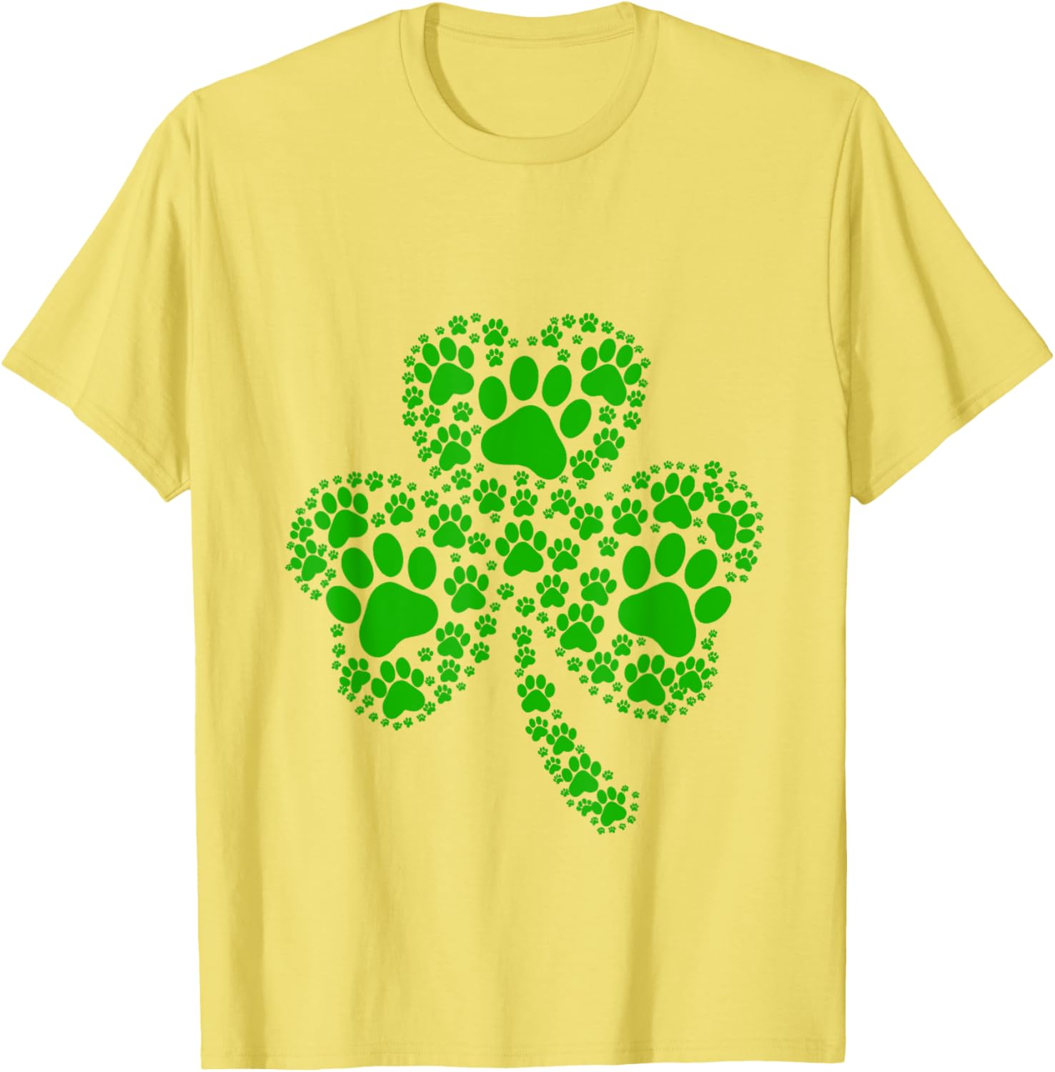 Irish Dog Lover T-Shirt with Shamrock and Paw Print for St Patricks Day - 6