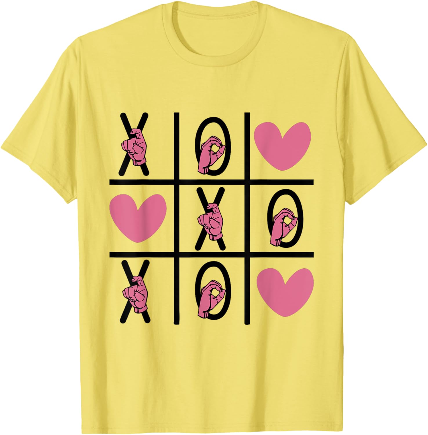 ASL Love Hand Sign Valentine's Day T-Shirt for Deaf Community XOXO - 20