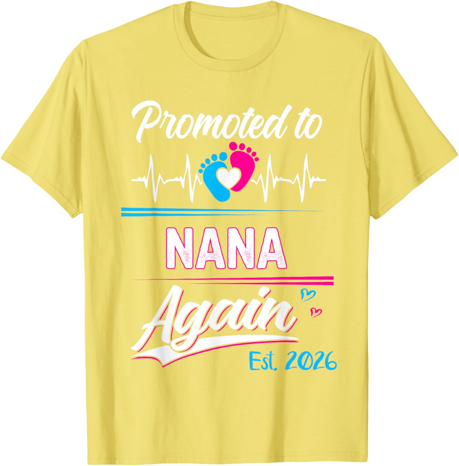 Promoted to Nana Again 2026 Pregnancy Announcement T-Shirt Gift - 12