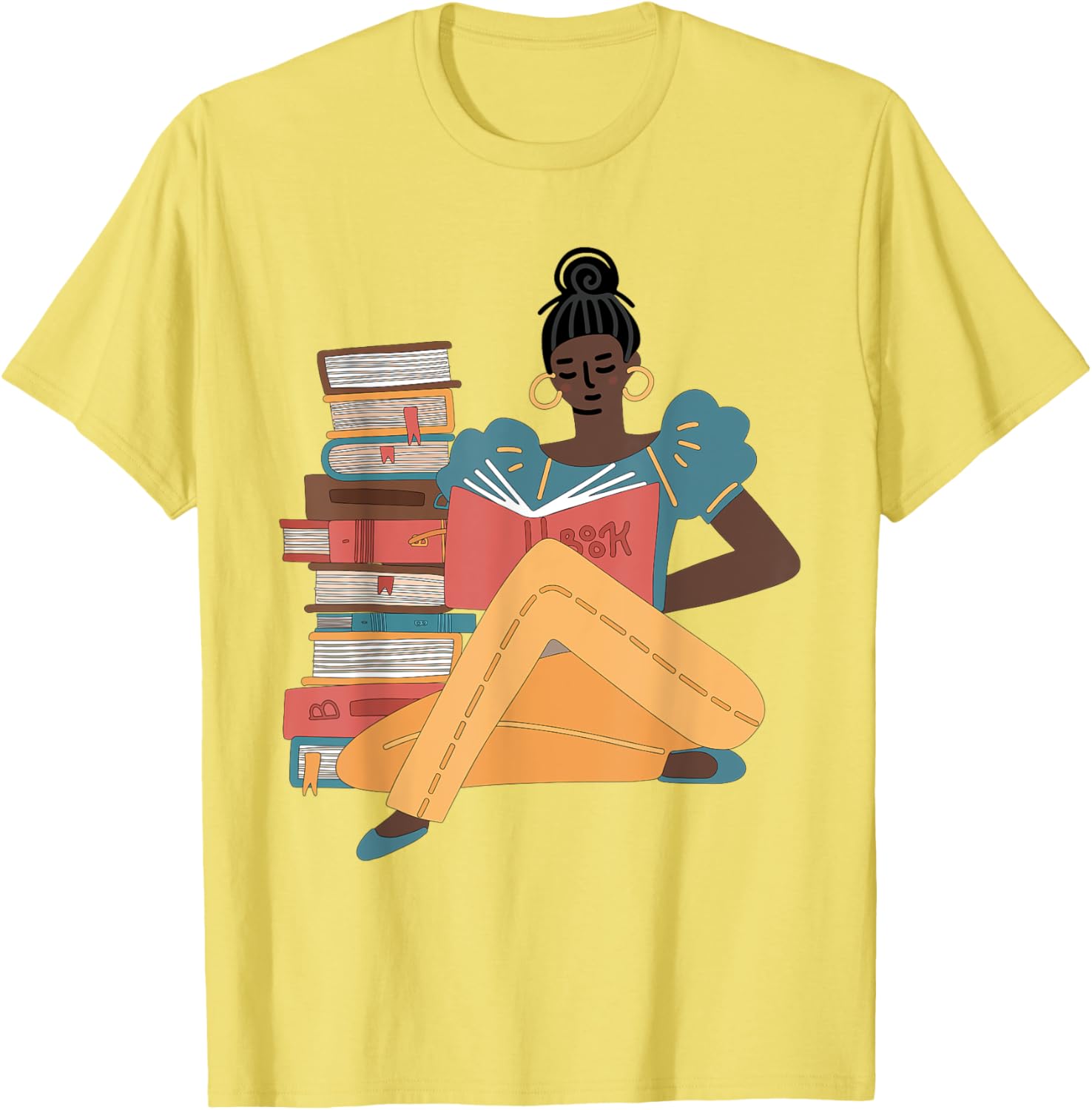 Black Brown Girls Read Books T-Shirt for Bookish Afro American Librarians - 22