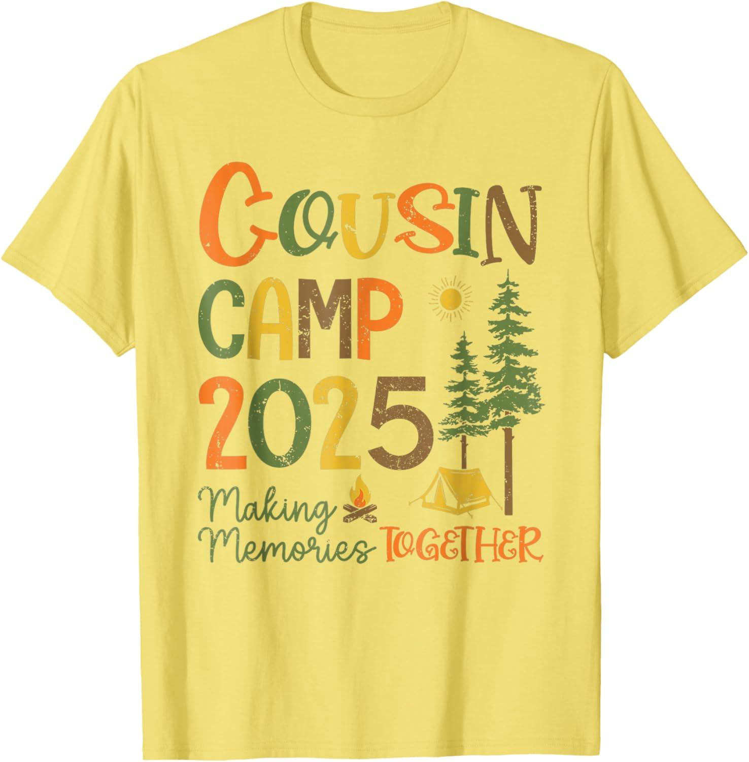 Cousin Camp 2025 Matching T-Shirts for Family Fun and Memories - 14