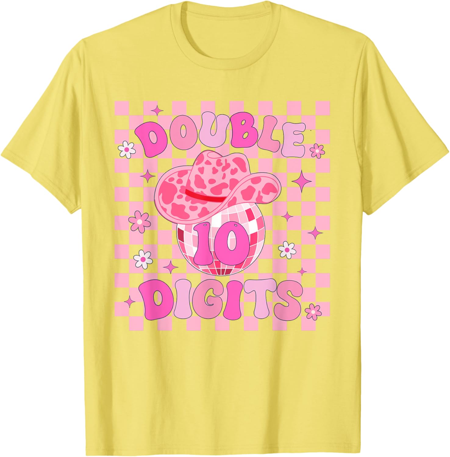 10th Birthday Rodeo Cowgirl T-Shirt for Girls - Fun Double Digits Tees - 11