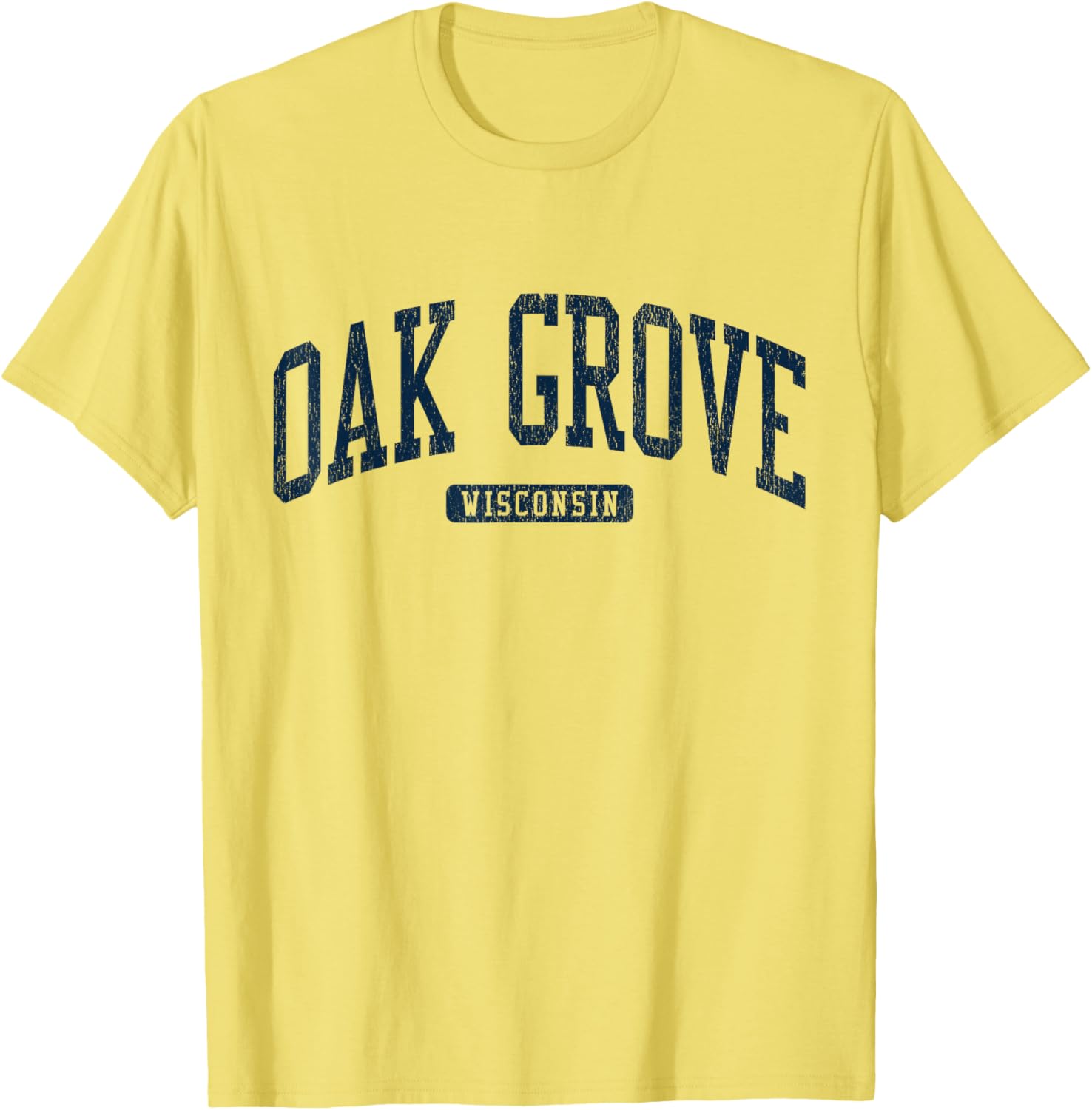Oak Grove Wisconsin College Style Blue T-Shirt for Students and Alumni - 15