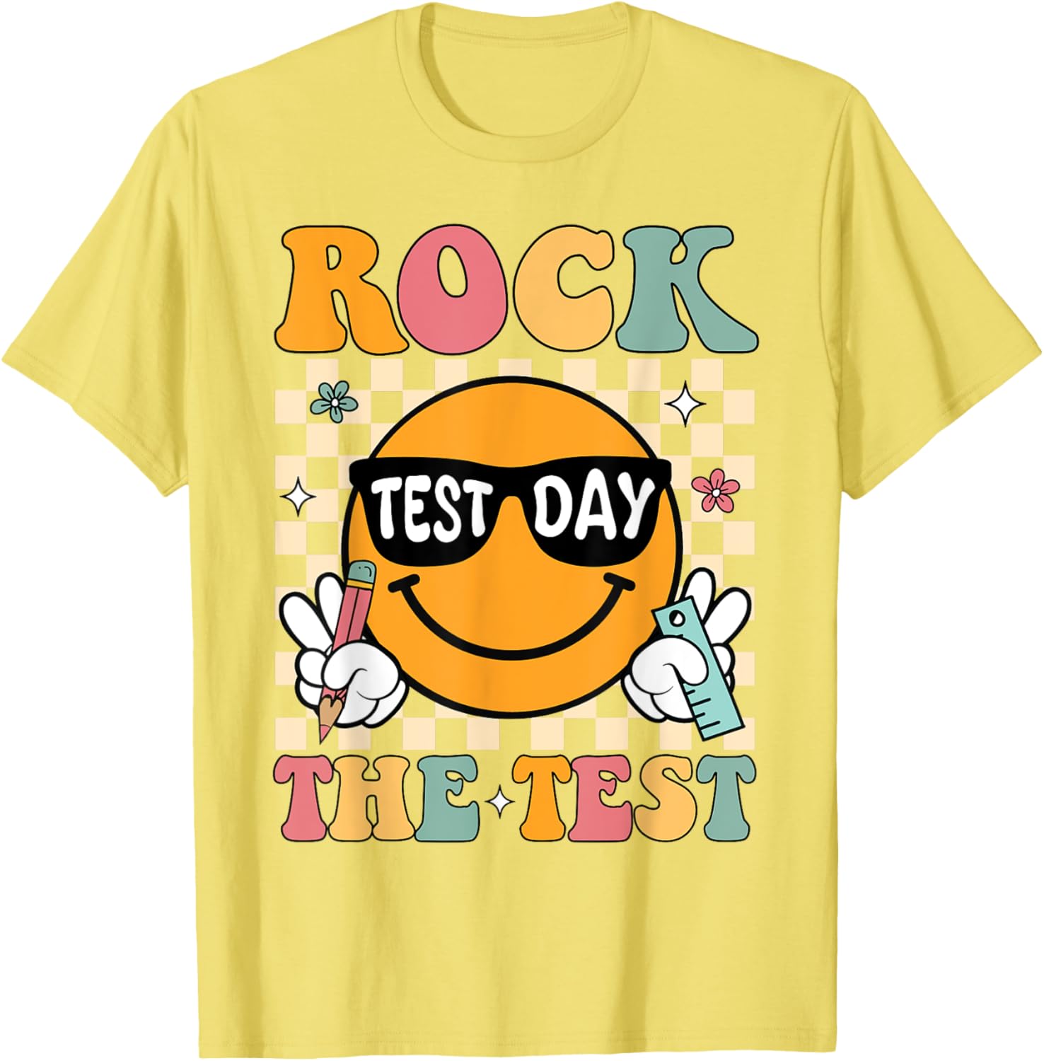 Test Day Rock The Test Teacher T-Shirt Motivational Gift for Educators - 29